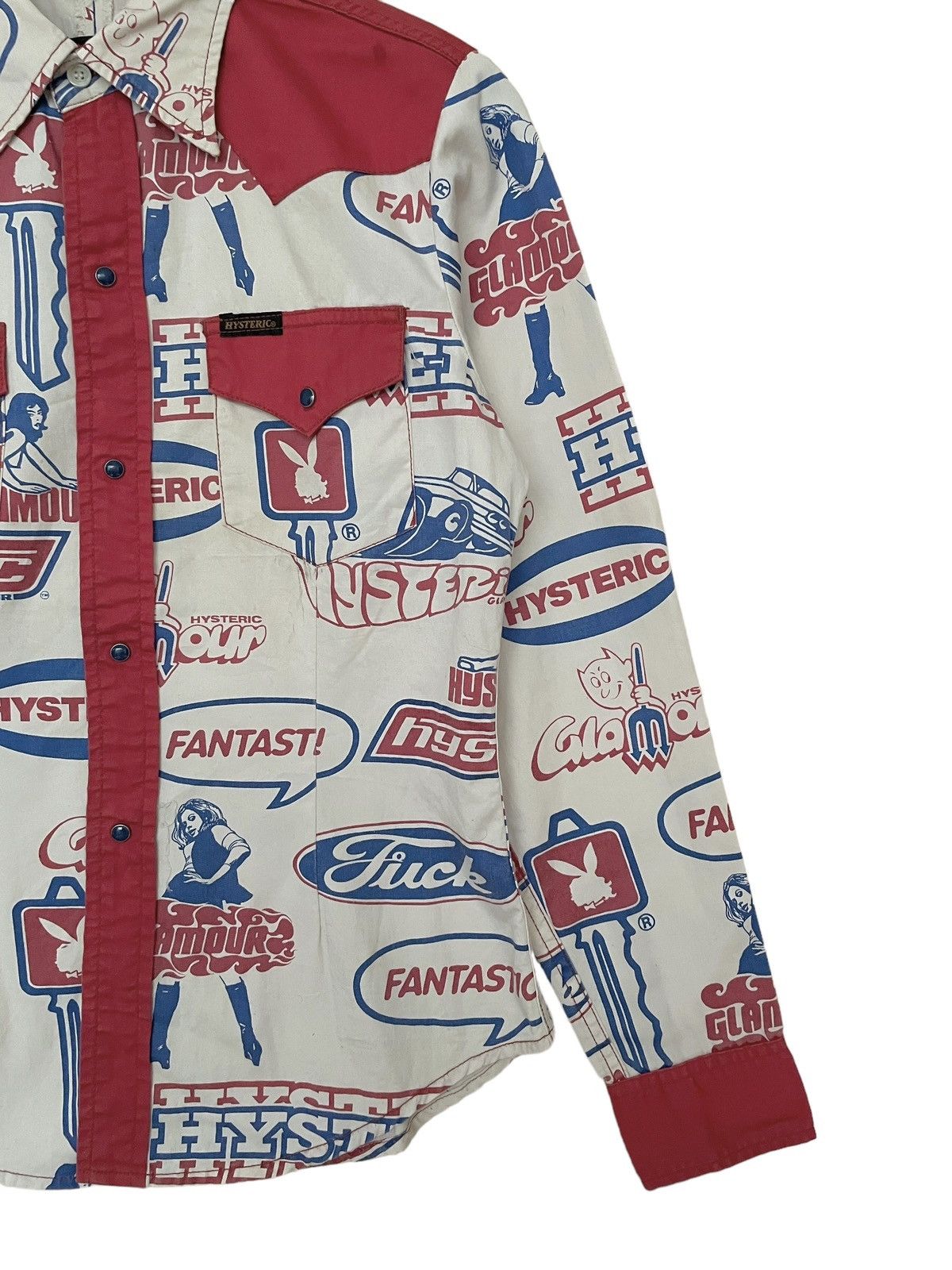 Hysteric Glamour × Japanese Brand Vintage Brand Hysteric Glamour Fullprint Shirt 1990s Size US M / EU 48-50 / 2 - 4 Thumbnail