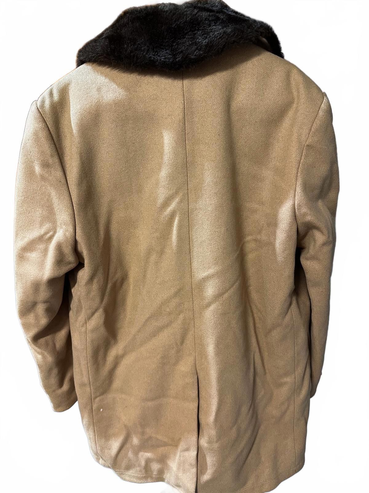 Other 1950s Lakeland Camel Wool Coat w/ Mouton Collar 42 Size US L / EU 52-54 / 3 - 2 Thumbnail