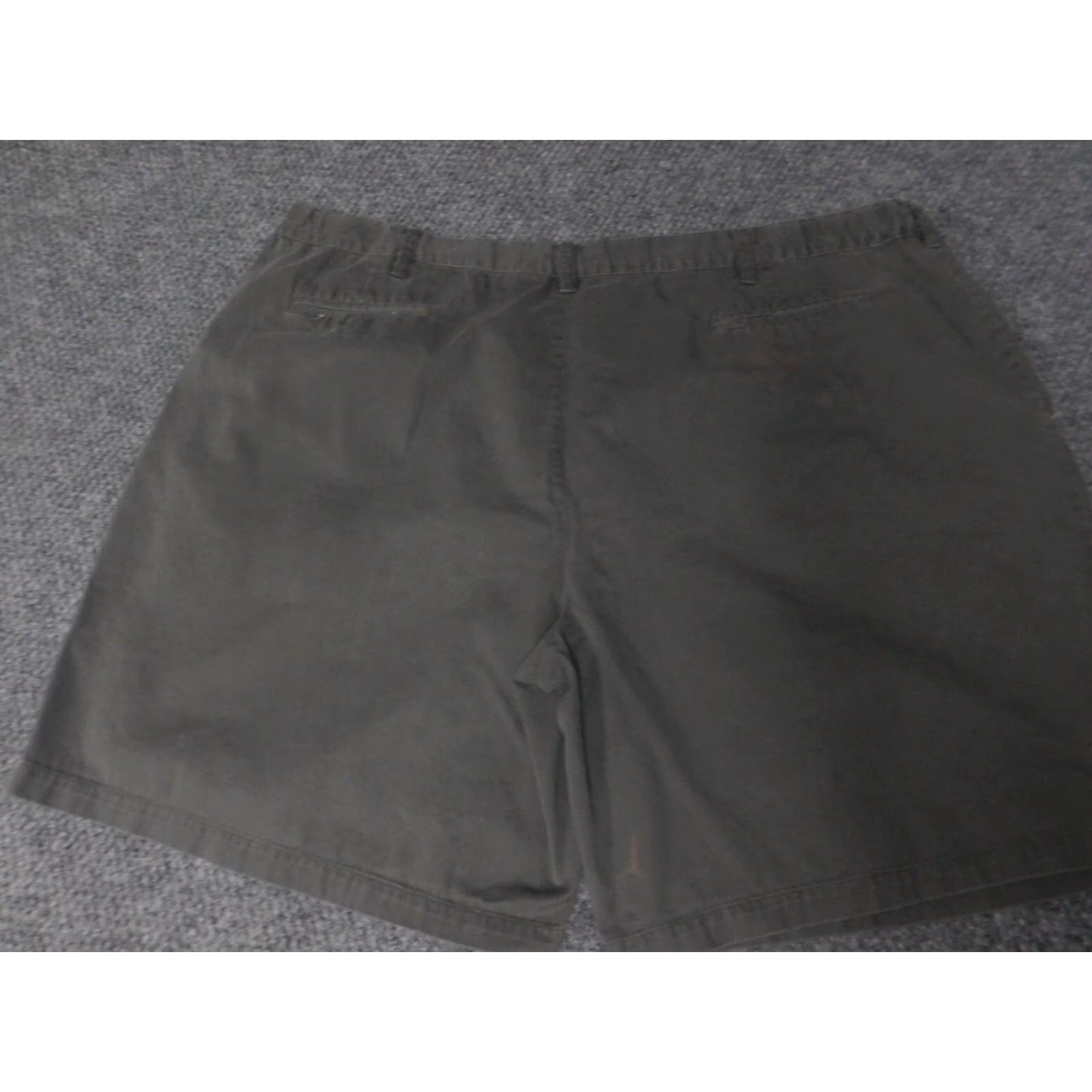 Geoffrey Beene Geoffrey Beene Mens Shorts 48 Gray Regular Chino Flat Front Cotton Knit Logo Casual Slit: N/A Size US 32 / EU 48 - 6 Thumbnail