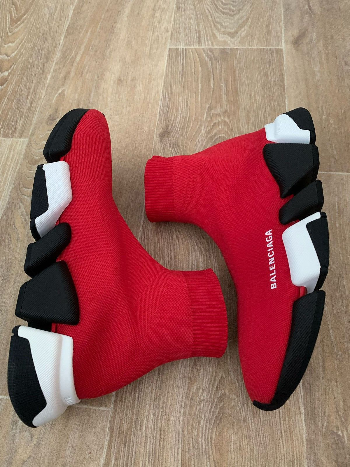 Balenciaga Balenciaga Red Speed Trainer Sz. 40 Size US 7 / EU 40 - 1 Thumbnail