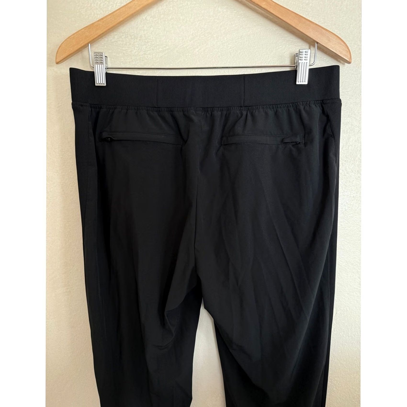 Quince Quince Black Jogger Pant Pockets Stretchy Waistband L Women Regular XS? Size 36" / US 14 / IT 50 - 4 Thumbnail