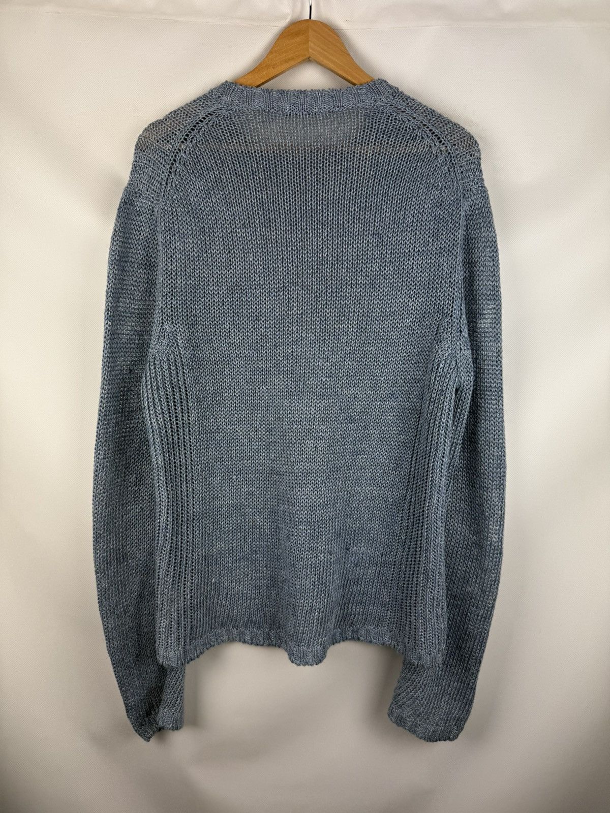 Cruciani Cruciani Men’s Linen Knitted Crewneck Sweater Pullover Size US L / EU 52-54 / 3 - 11 Thumbnail