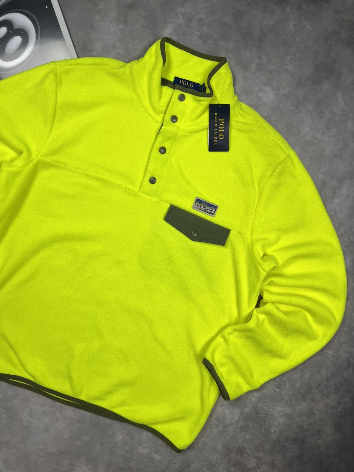 Polo Ralph Lauren NWT Polo Ralph Lauren Voyager Fleece Pullover Safety Yello M Size US M / EU 48-50 / 2 - 1 Thumbnail