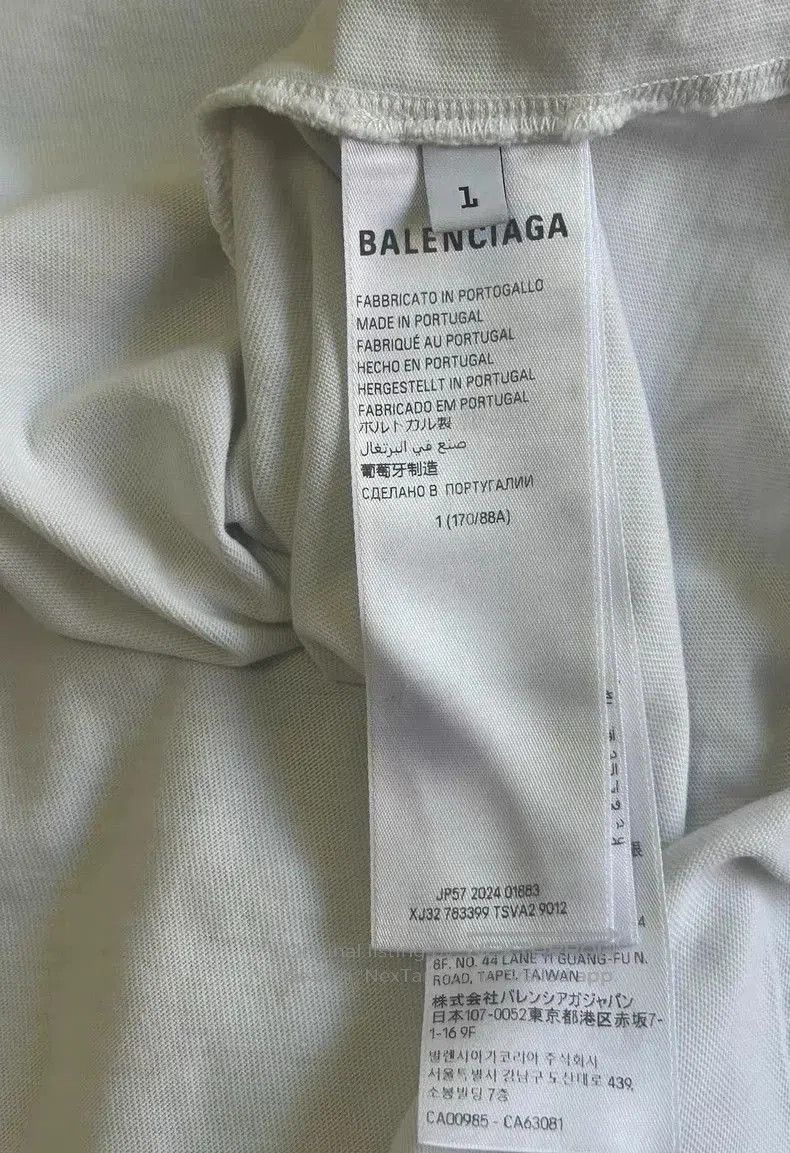 Balenciaga Balenciaga 25SS Short Sleeve T-Shirt. Size US S / EU 44-46 / 1 - 3 Thumbnail