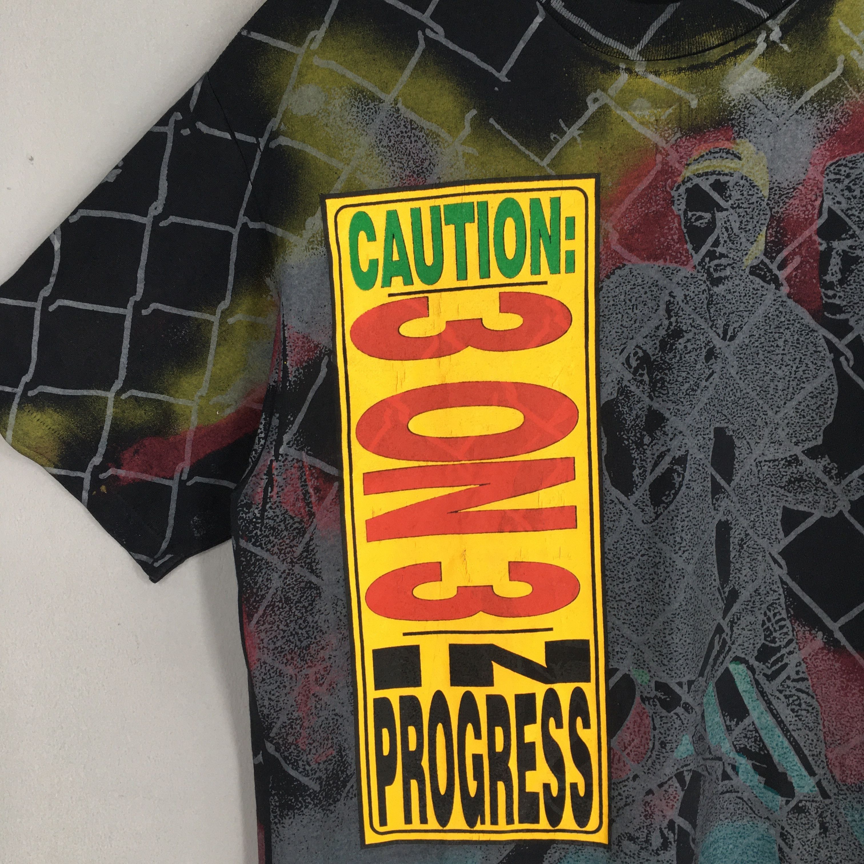NBA Vintage Handball Caution 3 On 3 In Progress Graphics Tee Size US L / EU 52-54 / 3 - 5 Thumbnail