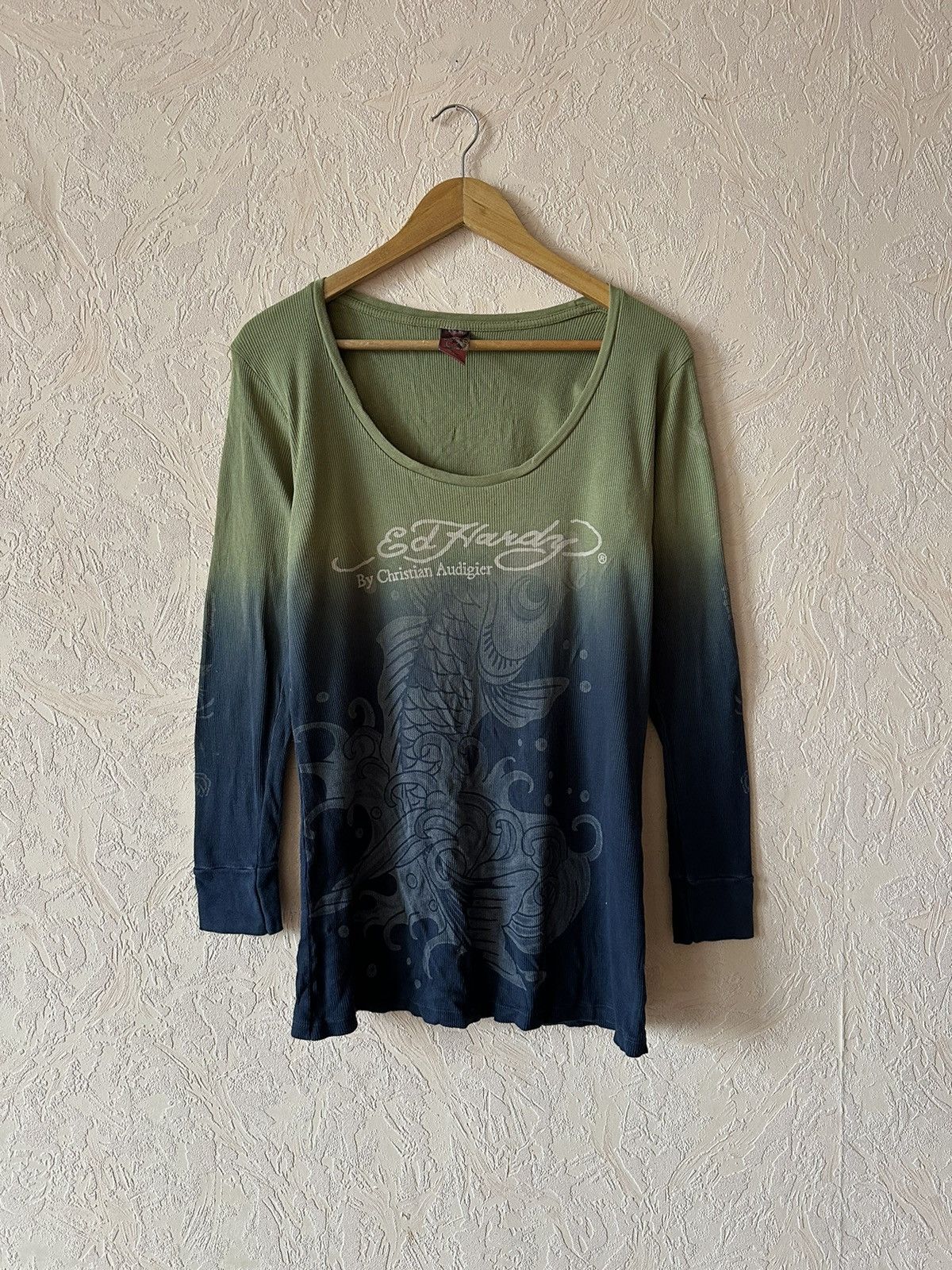 Ed Hardy Ed Hardy y2k USA Long Sleeve T Shirt Size L / US 10 / IT 46 - 1 Thumbnail