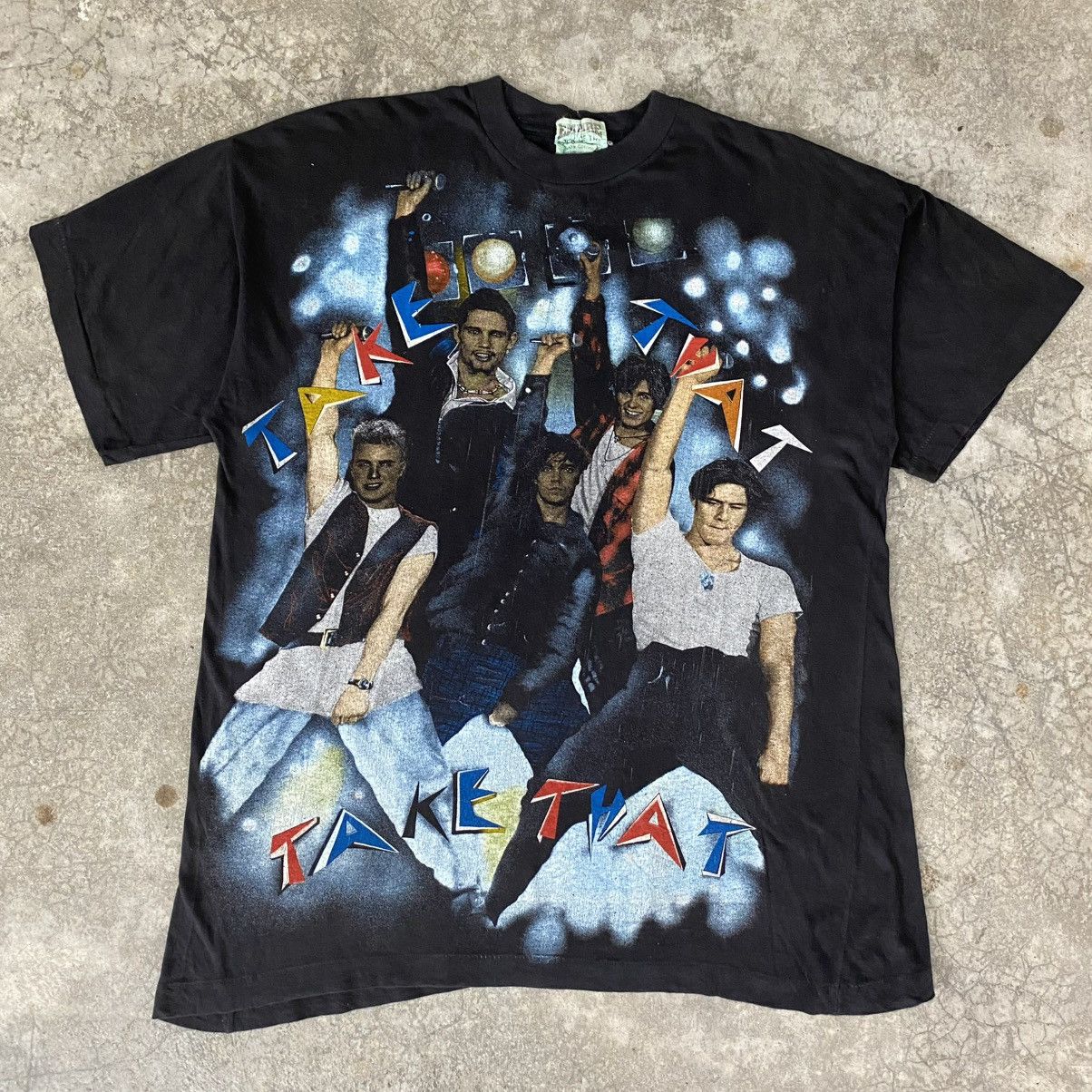 Band Tees Vintage 1990’s Take That Pop Group Single Stitch T-shirt Size US L / EU 52-54 / 3 - 2 Thumbnail