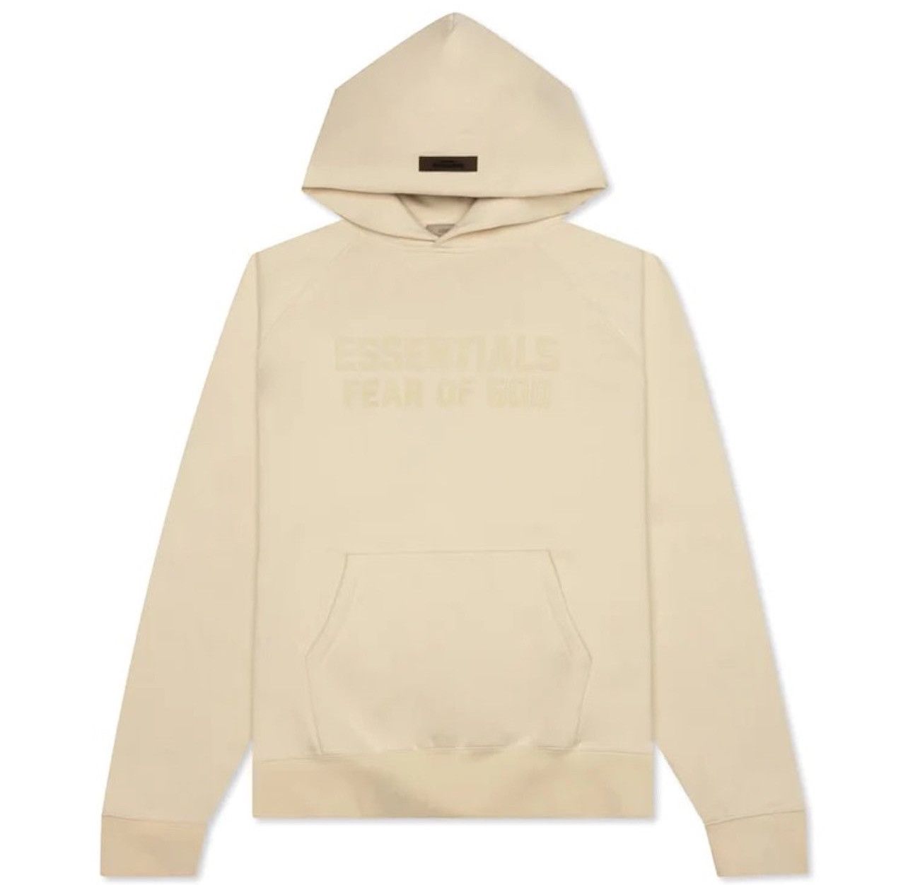 image of Fear Of God Essentials Eggshell Hoodie in Dust/Sail, Men's (Size Large)
