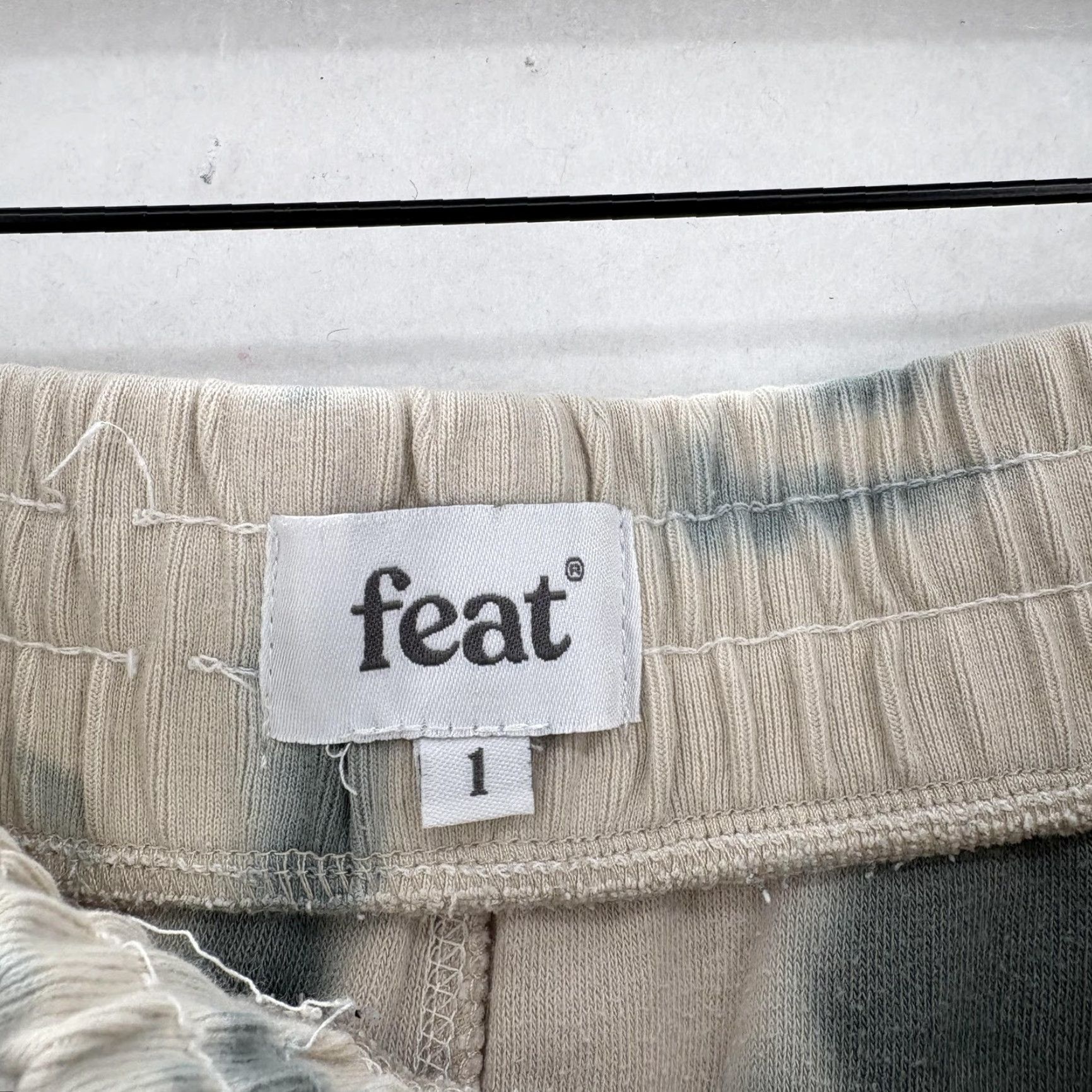 Vintage Feat Clothing Pants Womens S Beige Gray Sherpa Fleece Joggers Tie Dye Cozy Sweatpants Size 28" / US 6 / IT 42 - 4 Thumbnail