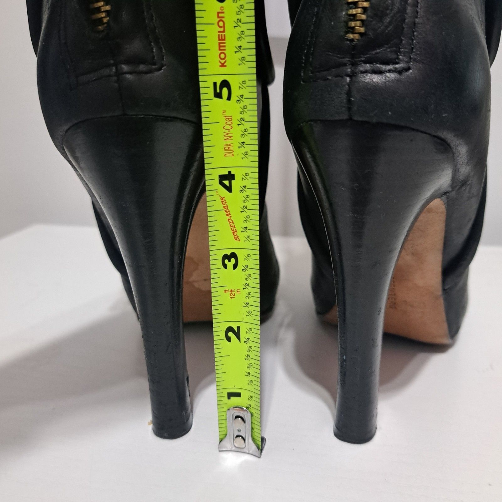 Diane von Furstenberg Diane Von Fursternberg Boho Chic Goth Leather Knee High Heel Size US 7 / IT 37 - 10 Thumbnail