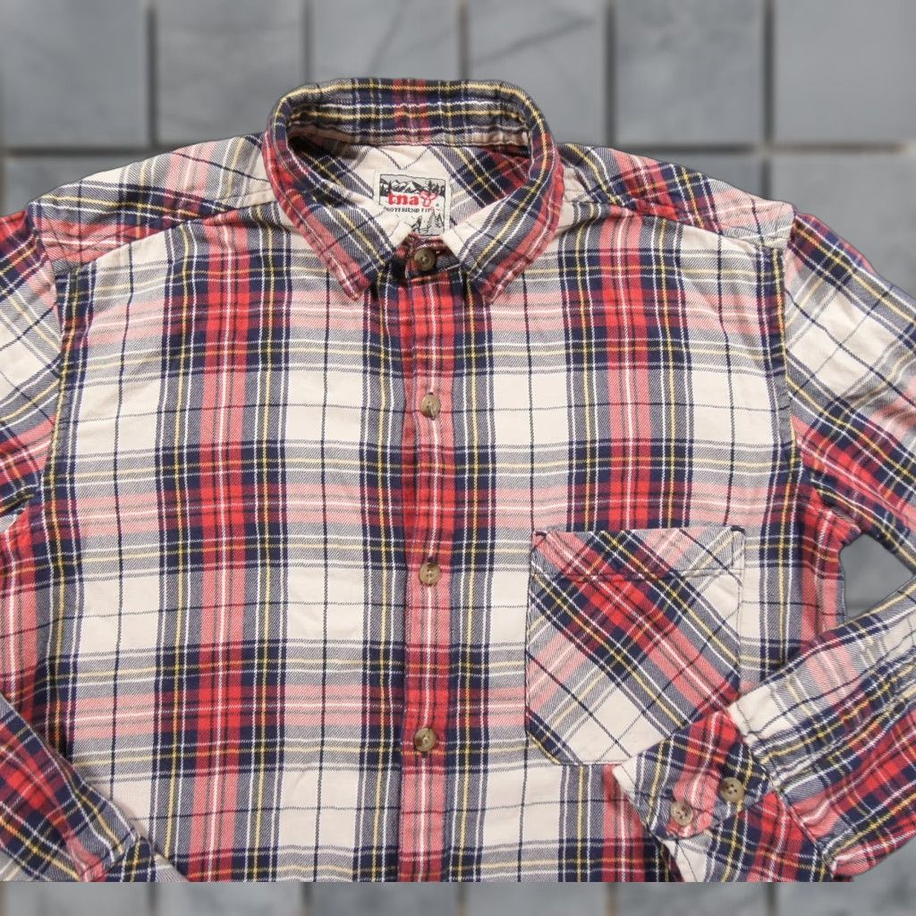 TNA Tna Shirt Womens Red Button Down Long Sleeve Boyfriend Fit Aritzia 2XSmall XXS Size XXS / US 00 / IT 34 - 1 Thumbnail