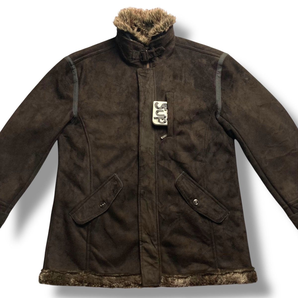 Le Grande Bleu (L.G.B.) 🇯🇵 THRUXTON LINED SHERPA MULTIPOCKET HEAVY JACKET Size US XXL / EU 58 / 5 - 3 Thumbnail