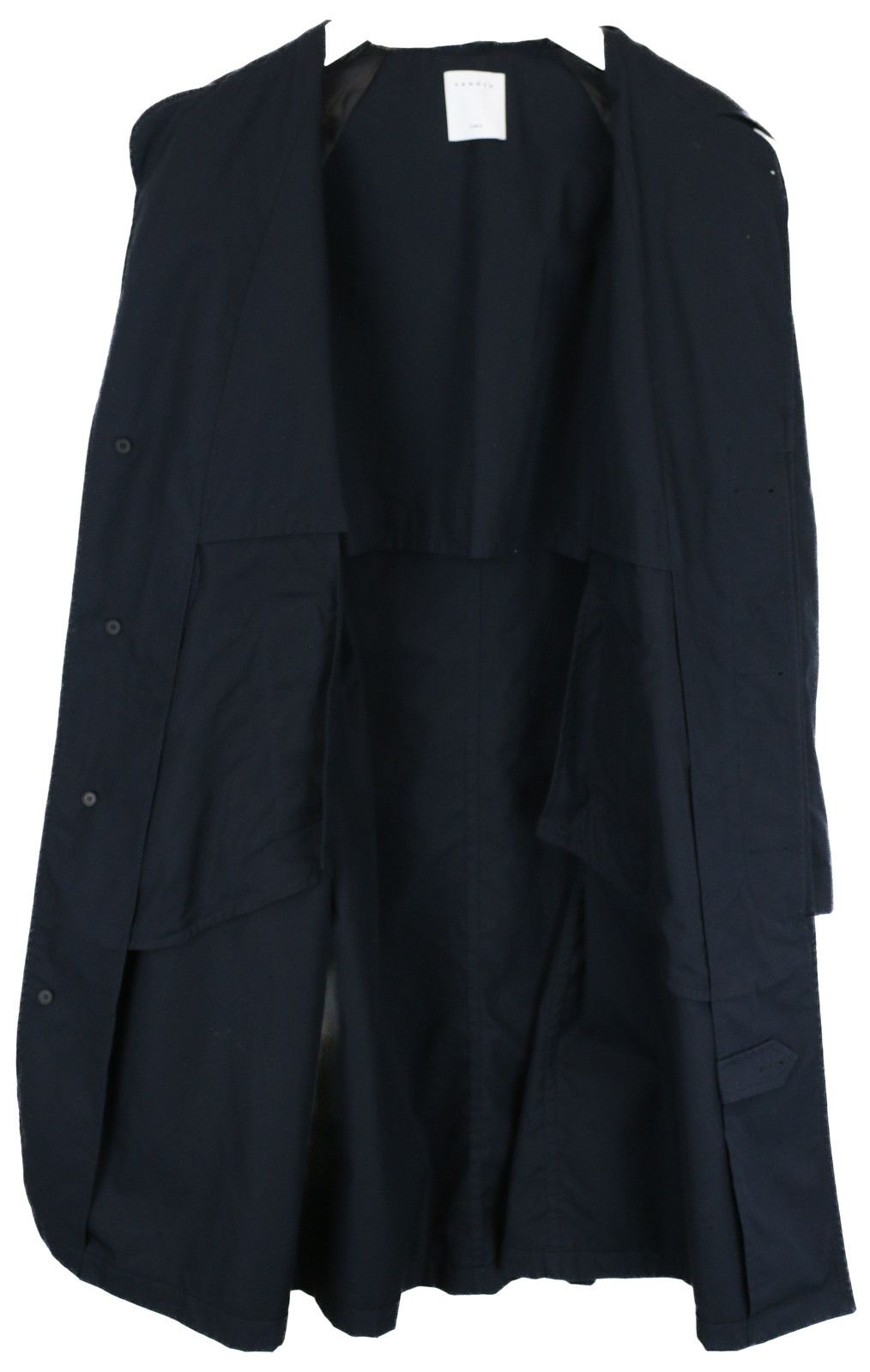 Sandro SANDRO Coat Men's XL Button Up Notch Lapel Knee-Length Size US XL / EU 56 / 4 - 2 Thumbnail