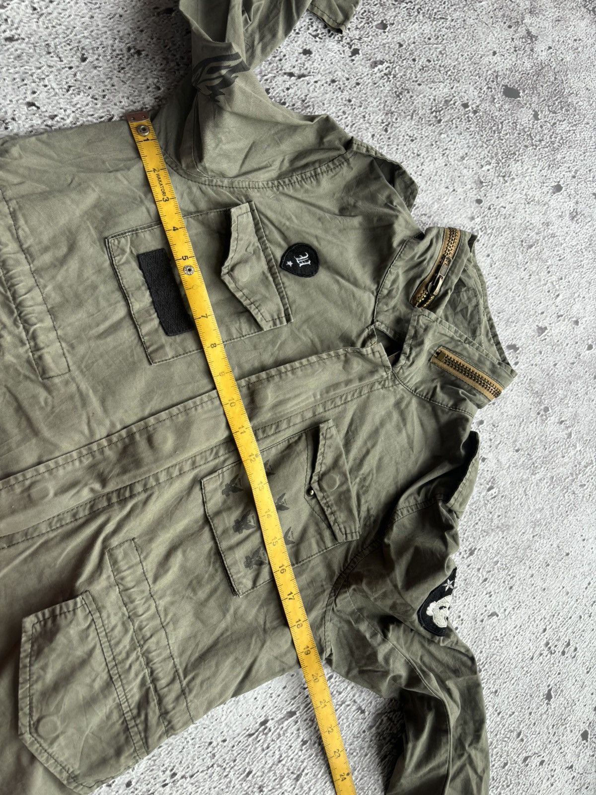 Hysteric Glamour 2000's TS O69 US Guitar Military army jacket Size US M / EU 48-50 / 2 - 10 Thumbnail