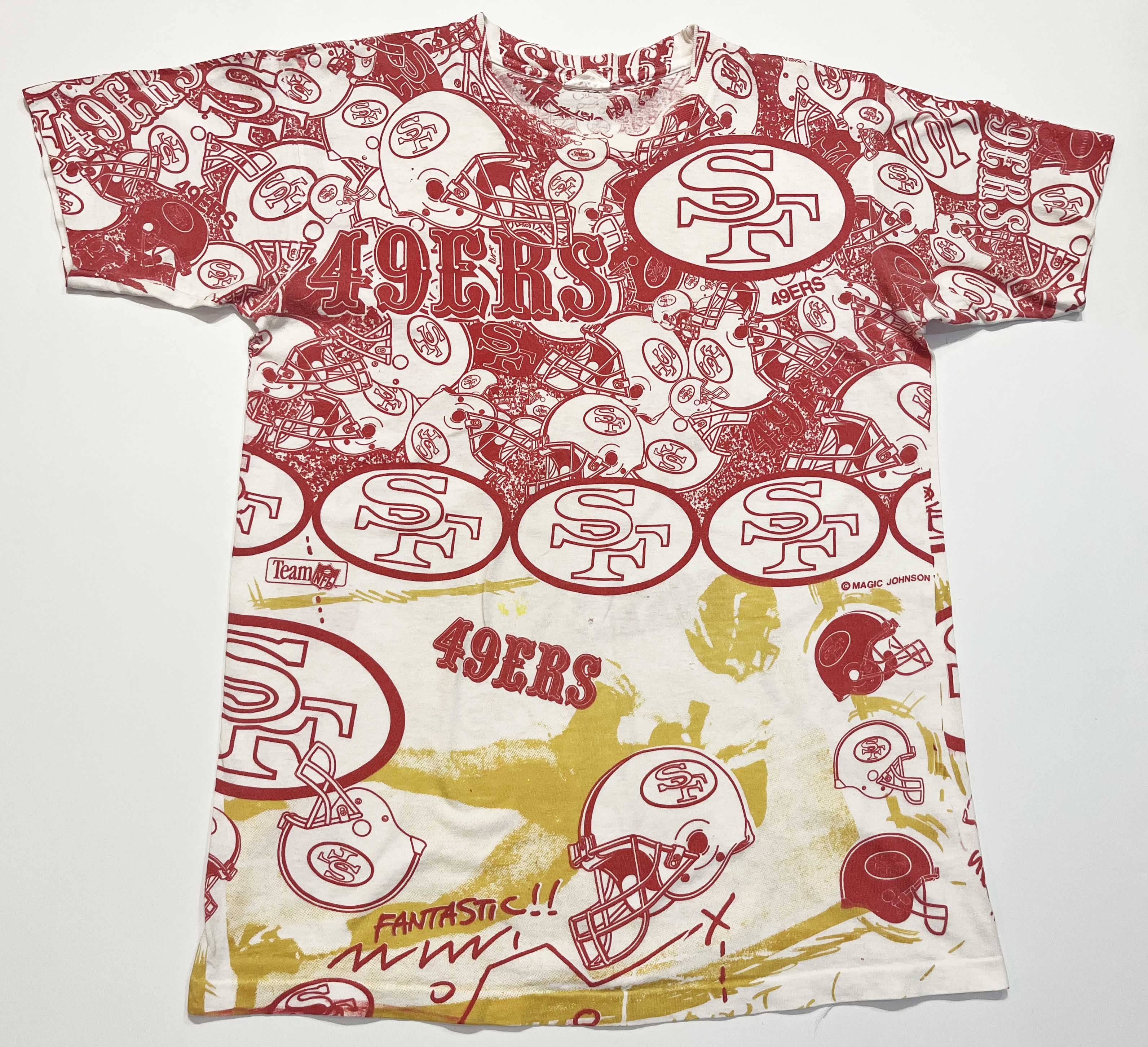 Vintage Vintage Magic Johnson Ts NFL San Francisco 49ers AOP T-Shirt Size US M / EU 48-50 / 2 - 1 Thumbnail