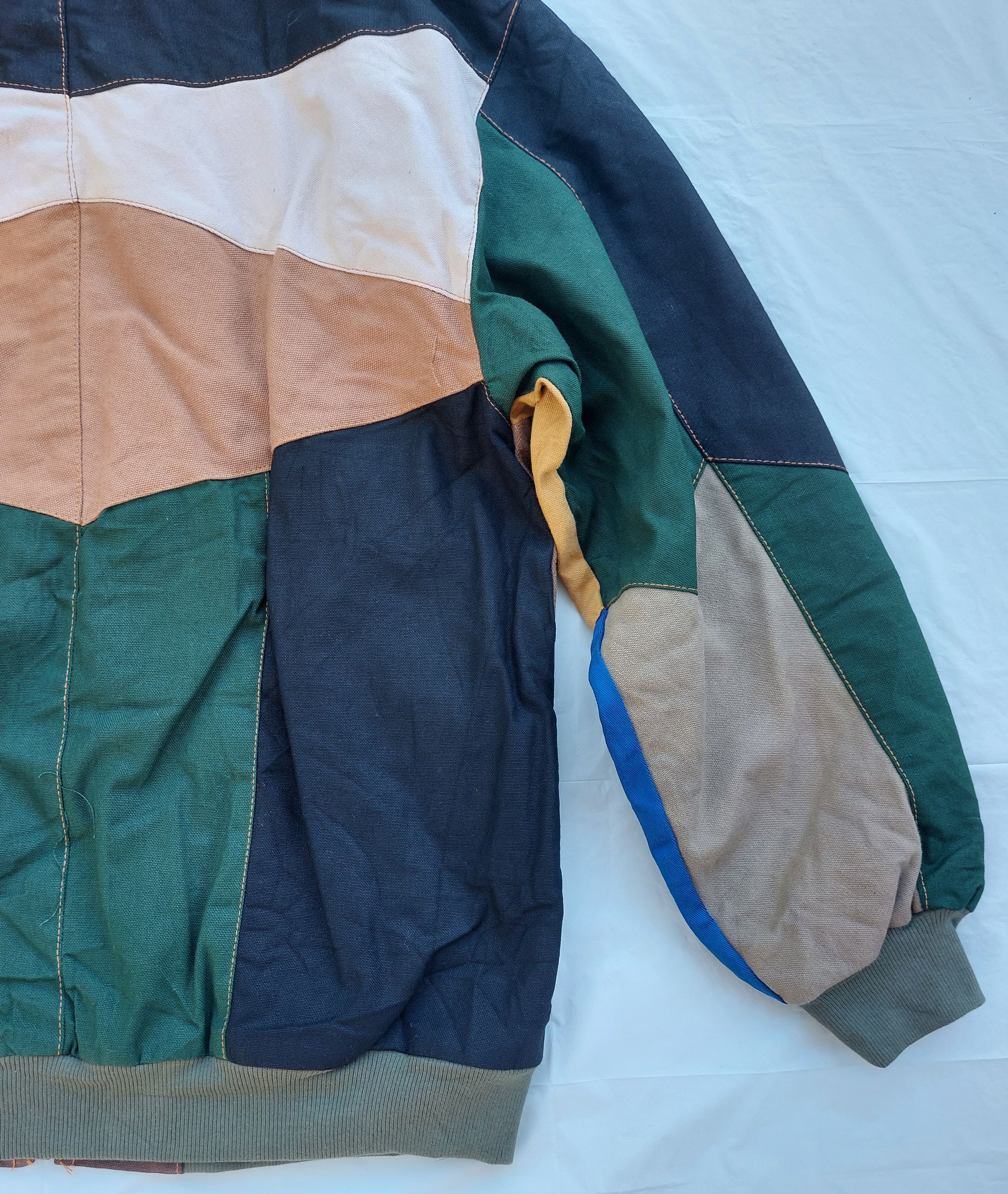 Carhartt CARHARTT REWORKED custom made patchwork hoodie jacket Size US M / EU 48-50 / 2 - 7 Thumbnail