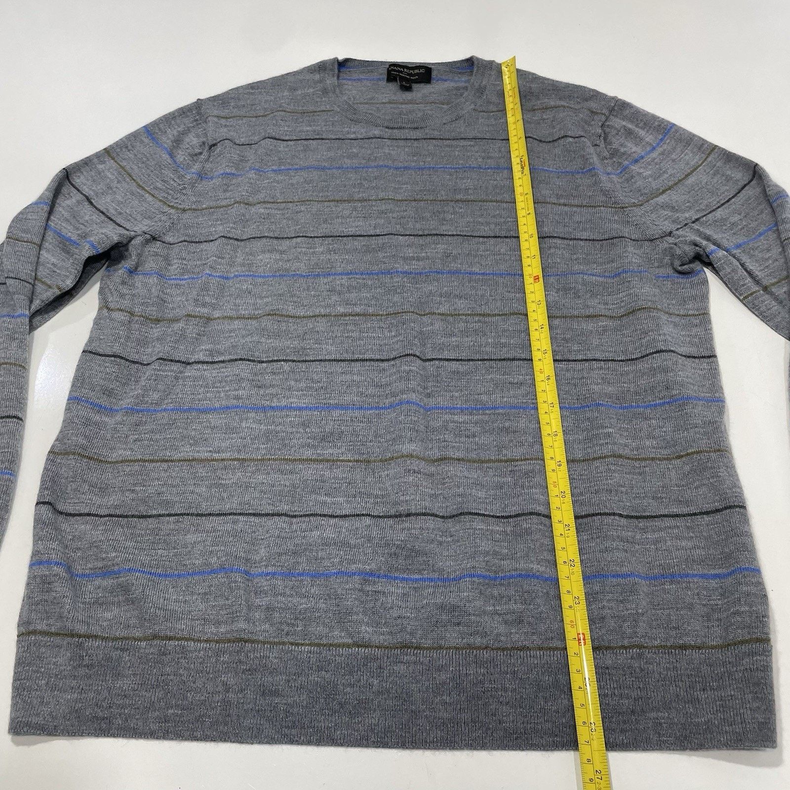Banana Republic Banana Republic Men’s Gray Merino Wool Sweater Soft Large Size US L / EU 52-54 / 3 - 4 Thumbnail