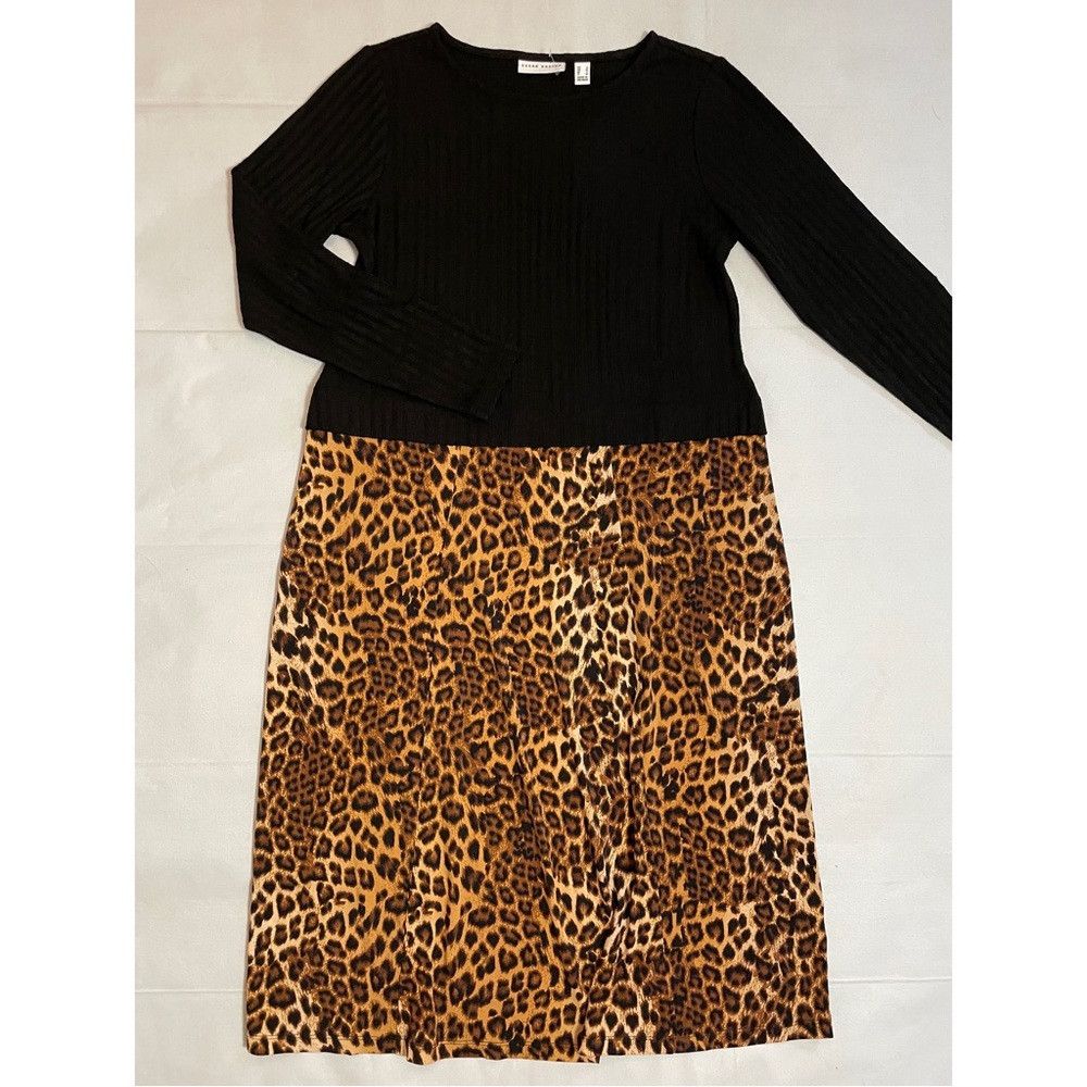 Other New Susan Graver Ribbed Sweater Knit & Printed Liquid Knit Size S / US 4 / IT 40 - 6 Thumbnail