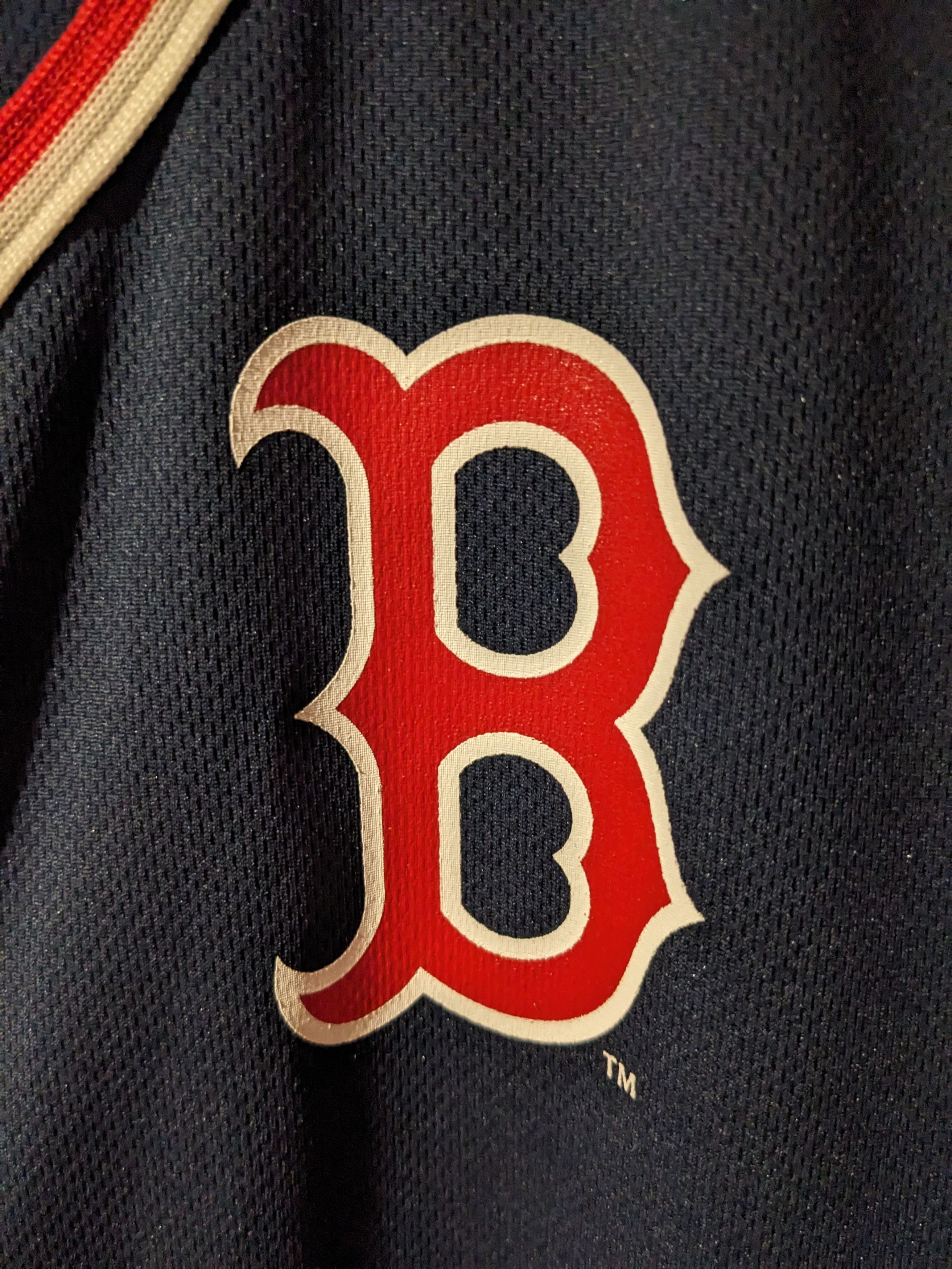 Majestic × Vintage Boston Red Sox MLB Baseball Youth X-Large Blue Jersey Size US XL / EU 56 / 4 - 2 Thumbnail