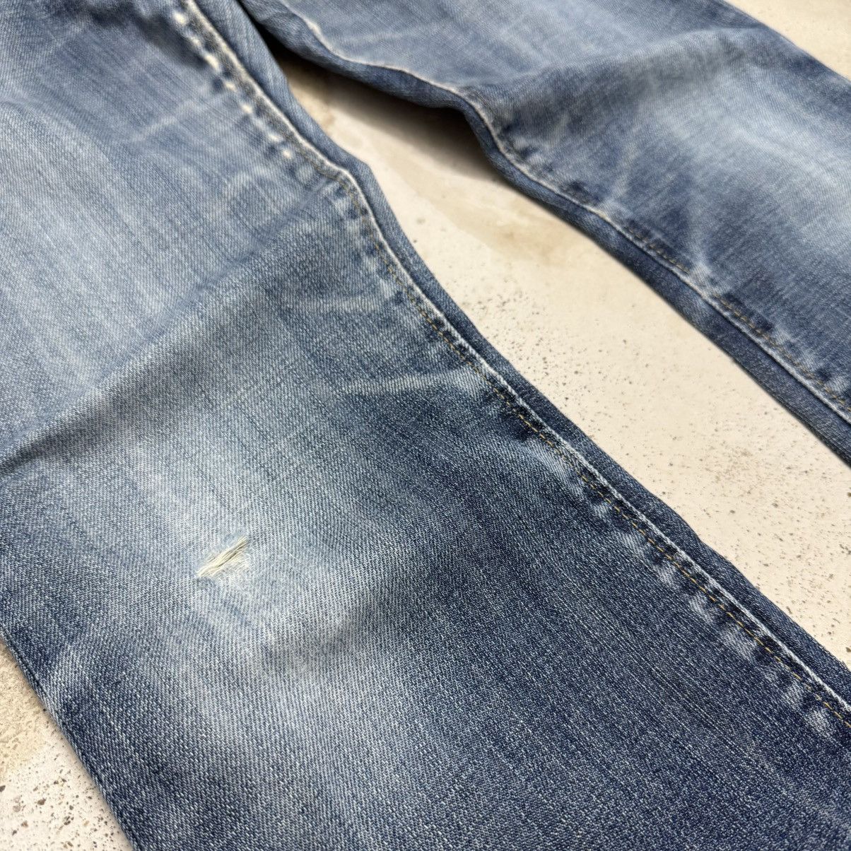 Other Lady Wrangler Whisker Distressed Denim Pants Size 29" - 6 Thumbnail