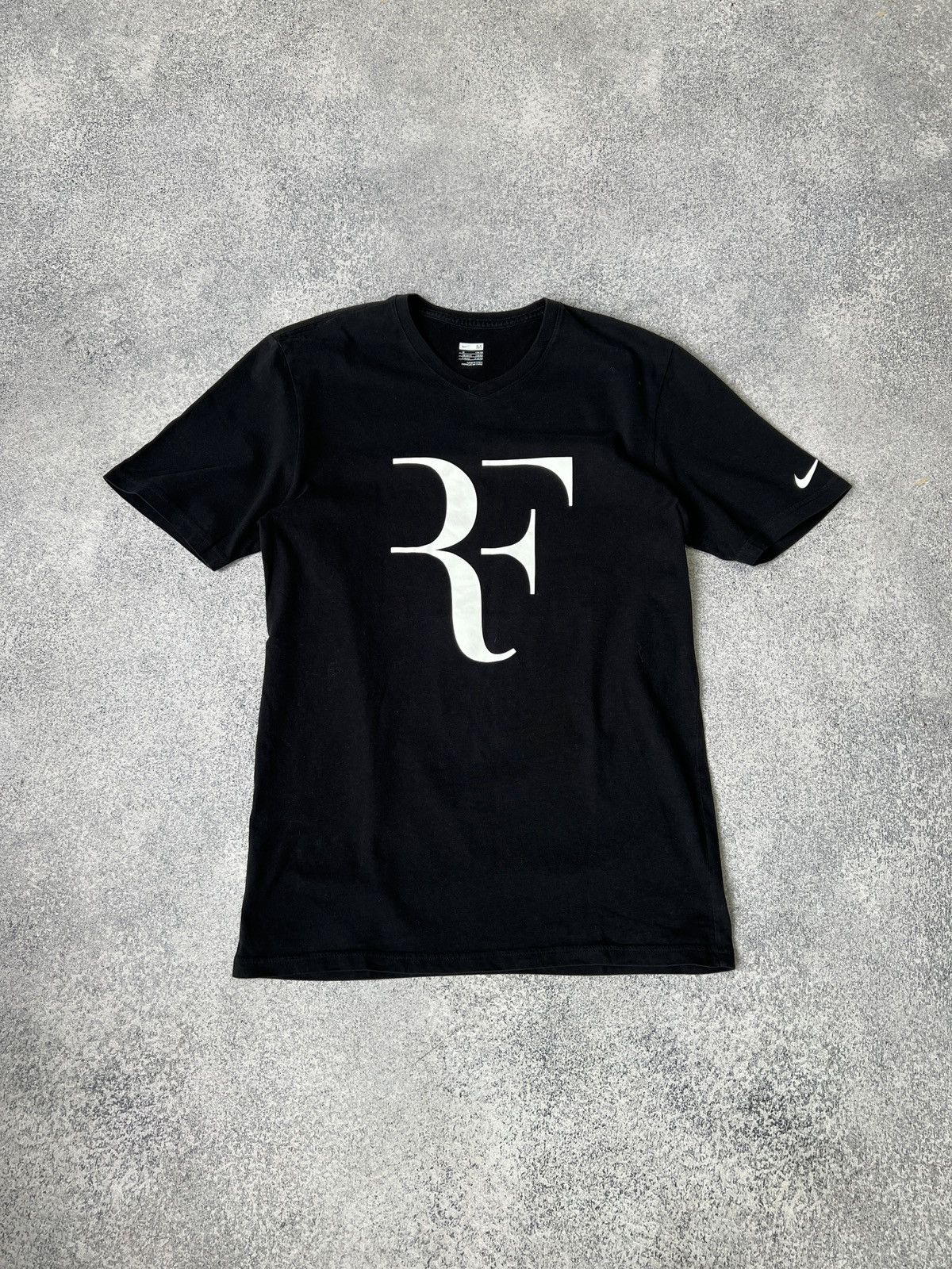 Nike × Vintage Nike Roger Federer court RF Tennis Shirt Black Size US M / EU 48-50 / 2 - 1 Thumbnail