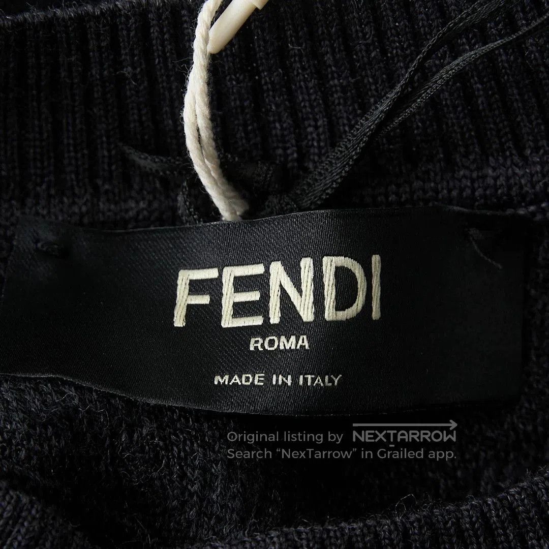 Fendi Fendi Men's FF Embroidered Knit Sweater. Size US S / EU 44-46 / 1 - 5 Thumbnail