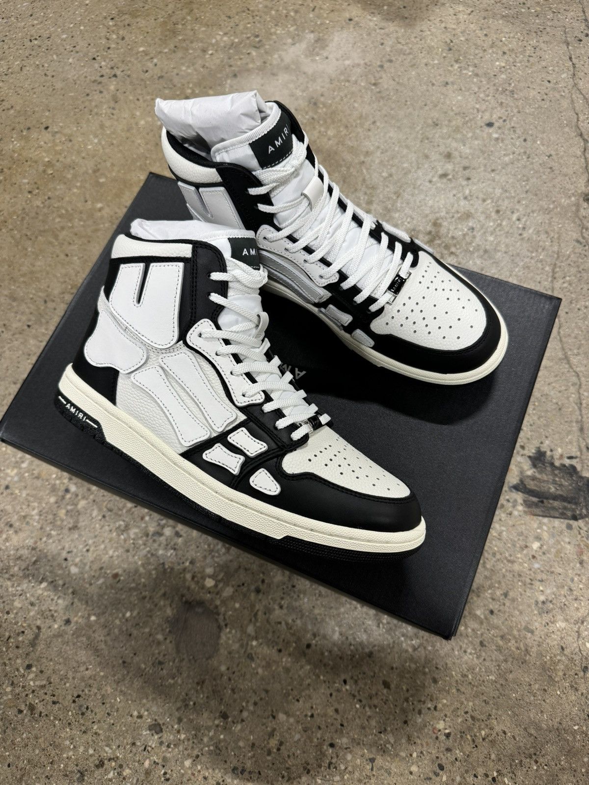 Amiri Amiri Skeleton High Top Sneaker NEW 790$ Size US 7 / EU 40 - 1 Thumbnail