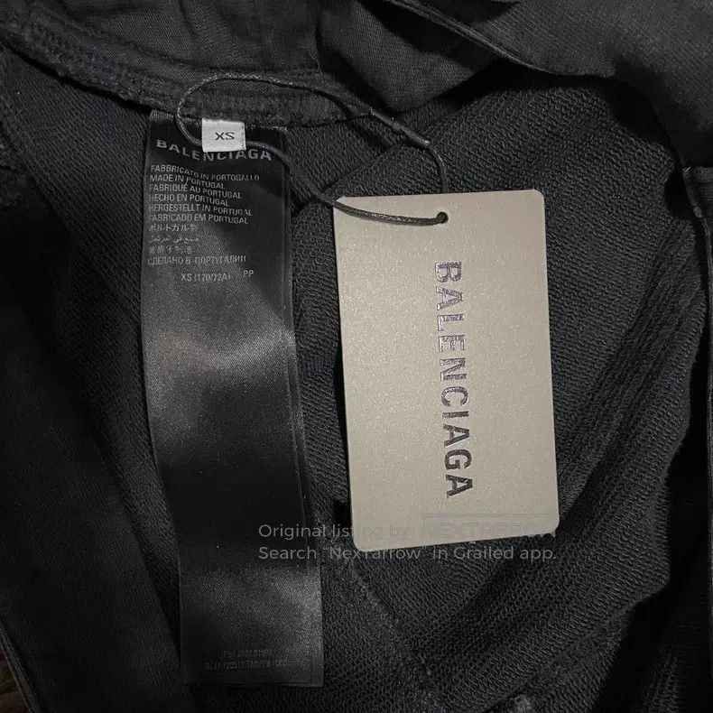 Balenciaga Balenciaga size XS Black Gray Washed Baggy Loose Wide Leg Size US 27 - 4 Thumbnail