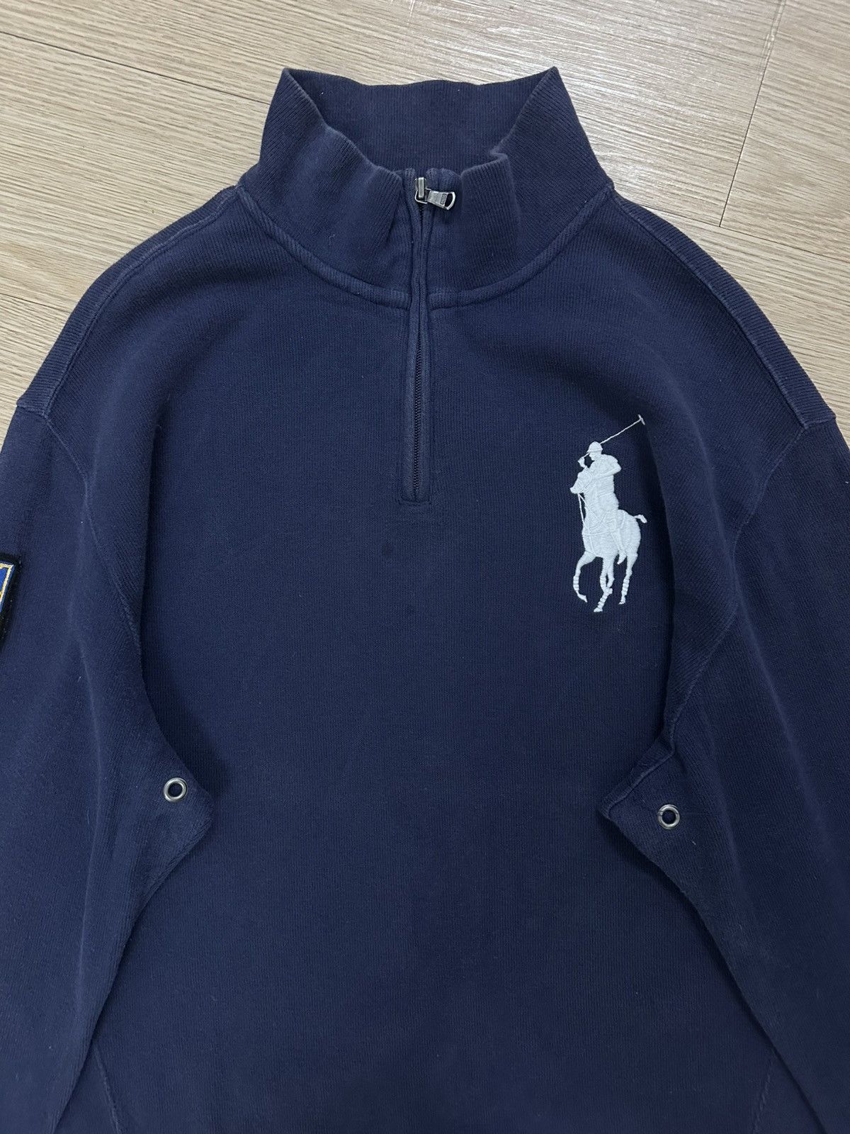 Beauty Beast × Polo Ralph Lauren × Vintage Vintage 90s Polo Ralph Lauren Snowboard Patches Half Zipper Size US L / EU 52-54 / 3 - 3 Thumbnail