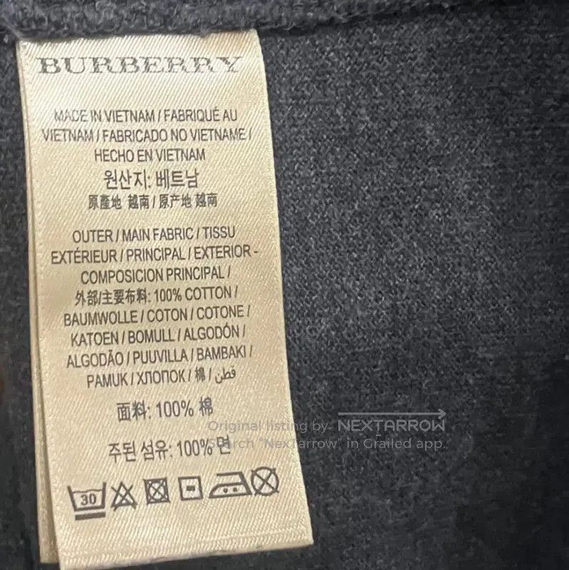 Burberry Burberry Men's Dark Gray Cotton Polo Shirt. Size US XS / EU 42 / 0 - 5 Thumbnail
