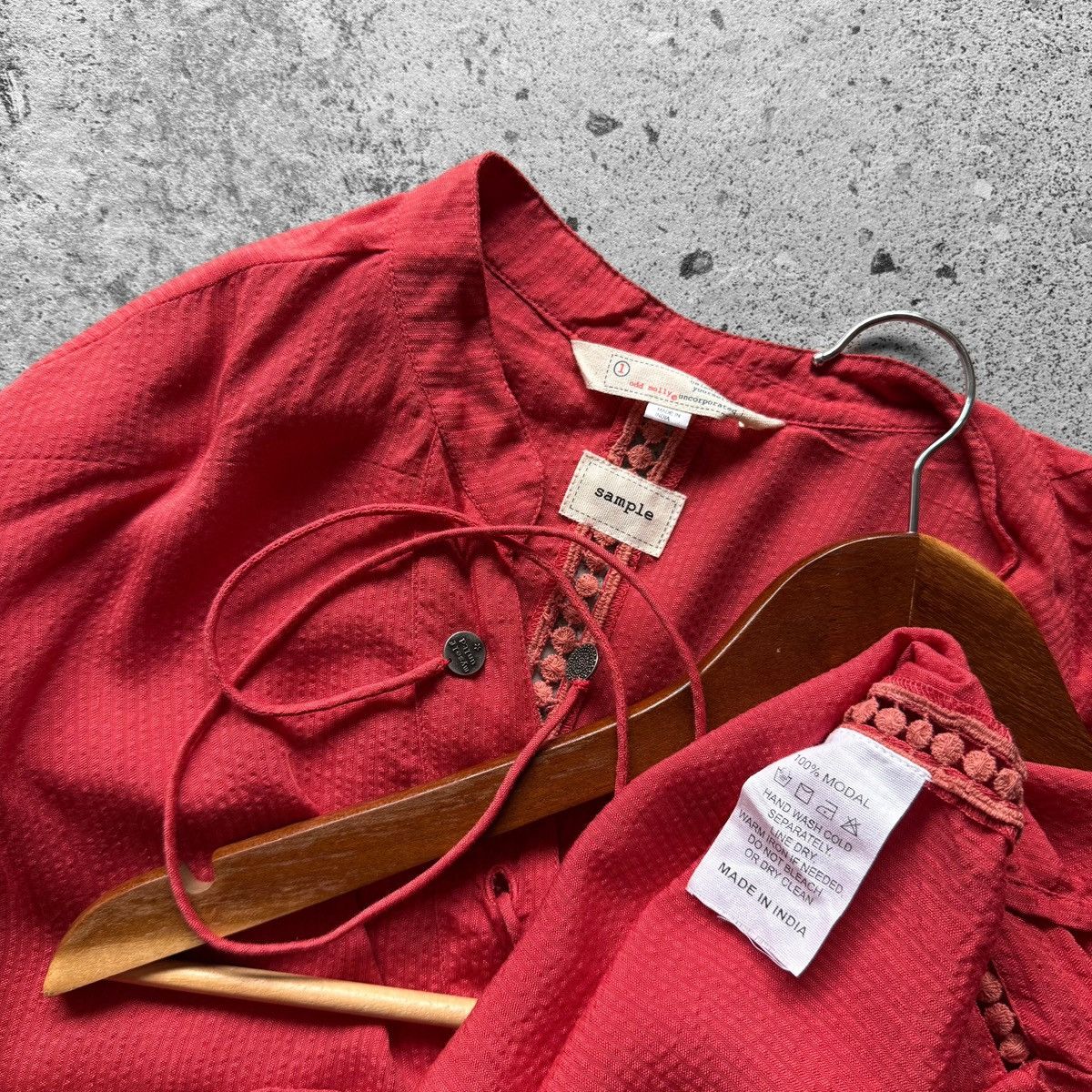 Designer × Odd Molly Odd Molly Womens Long Sleeve Modal Blouse Top Lightweight Size M / US 6-8 / IT 42-44 - 4 Thumbnail
