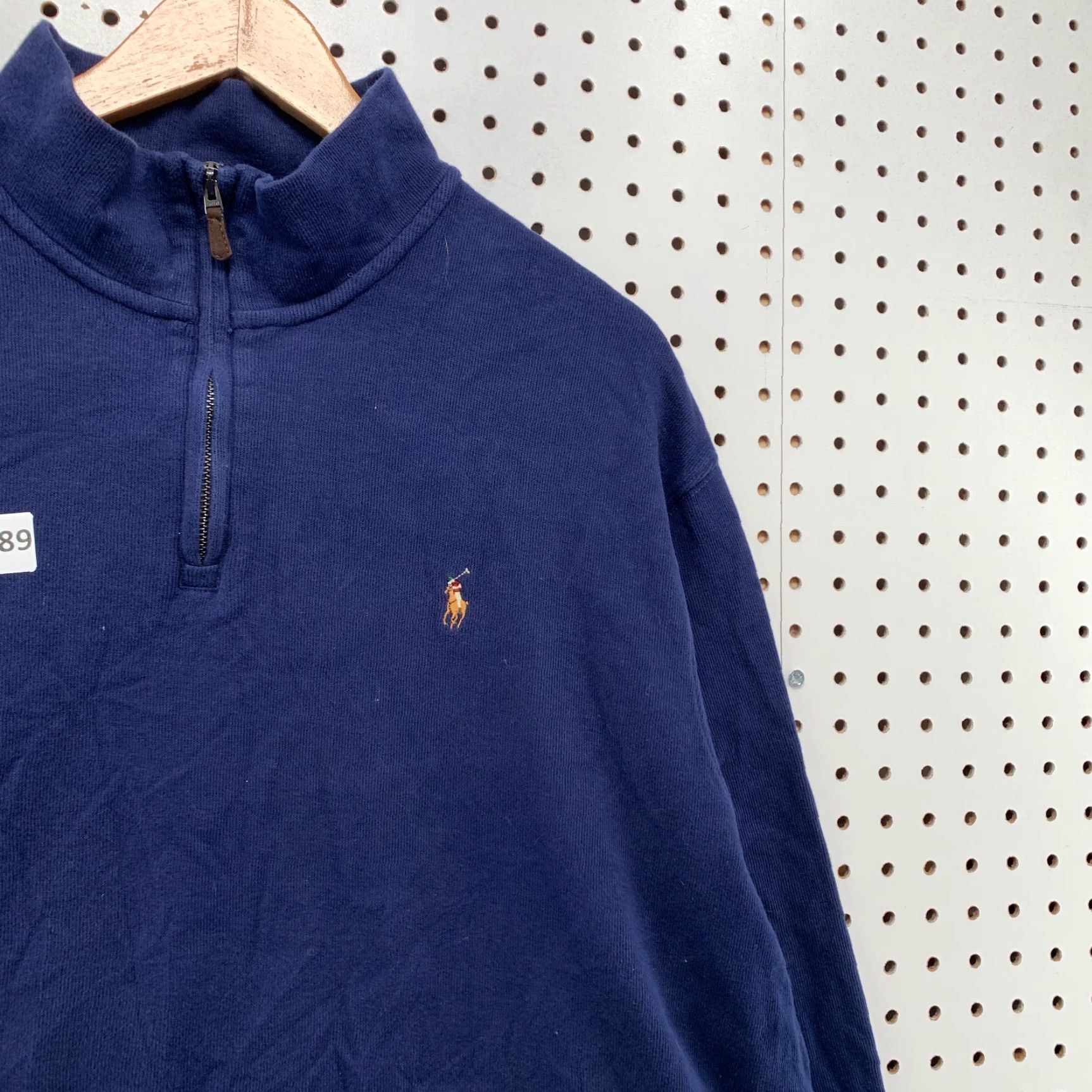 Polo Ralph Lauren Polo Ralph Lauren 1/4 Zip Sweater Men 2XL Blue Pony Preppy Casual Thread Knit Mock Neck Pullover Size US XXL / EU 58 / 5 - 7 Thumbnail