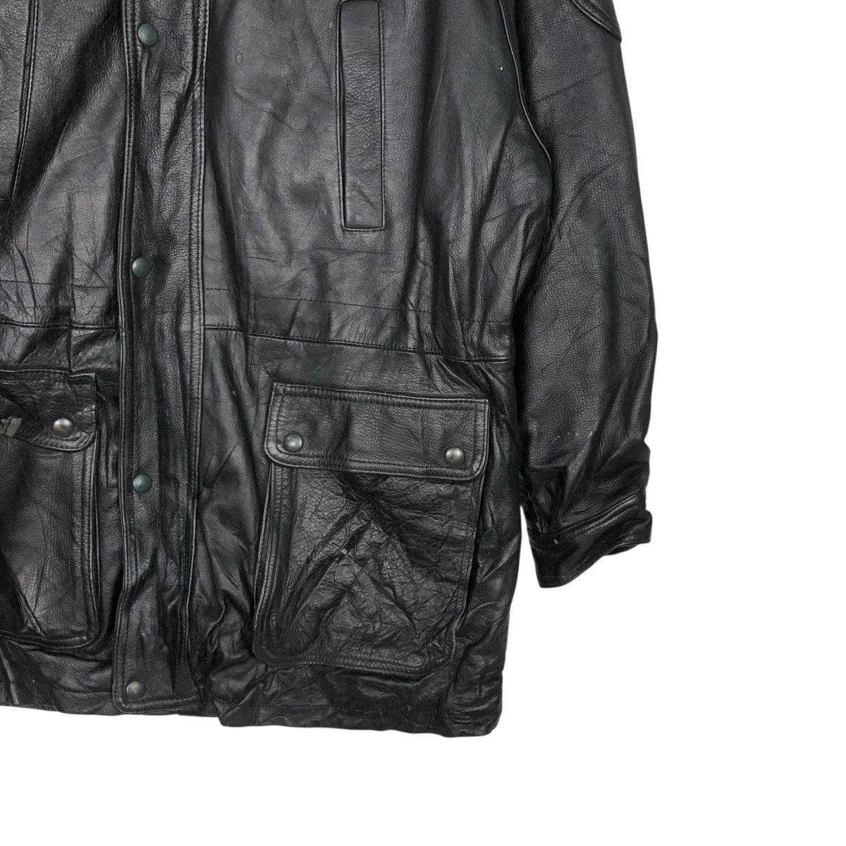 Japanese Brand 🔥VINTAGE BIKER LEATHE RJACKET BLANKET D’HOMME A HOMME Size US M / EU 48-50 / 2 - 7 Thumbnail