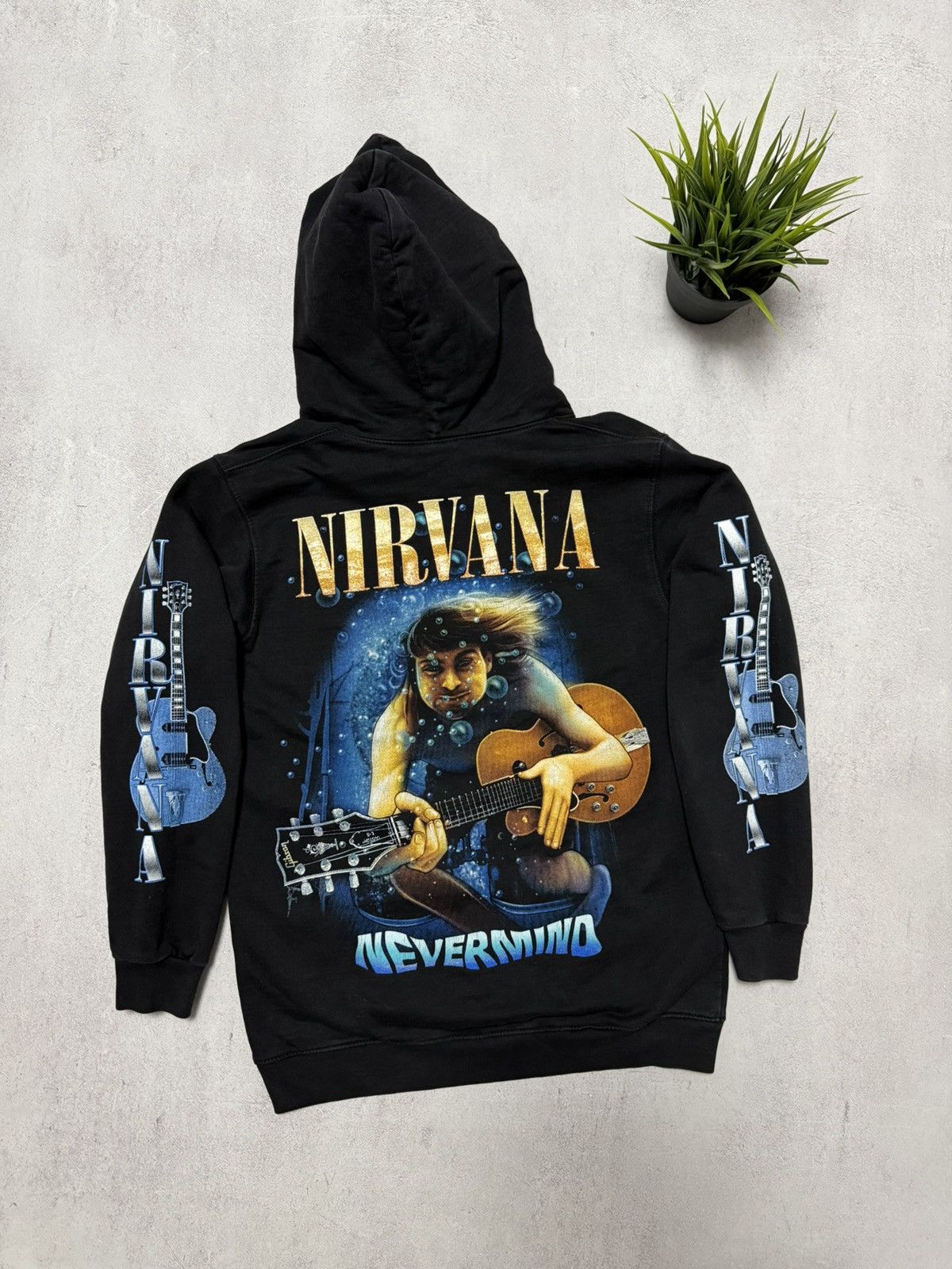 Band Tees × Nirvana × Vintage Vintage Nirvana Hoodie Neverming Big Logo y2k 90s Size US XS / EU 42 / 0 - 6 Thumbnail