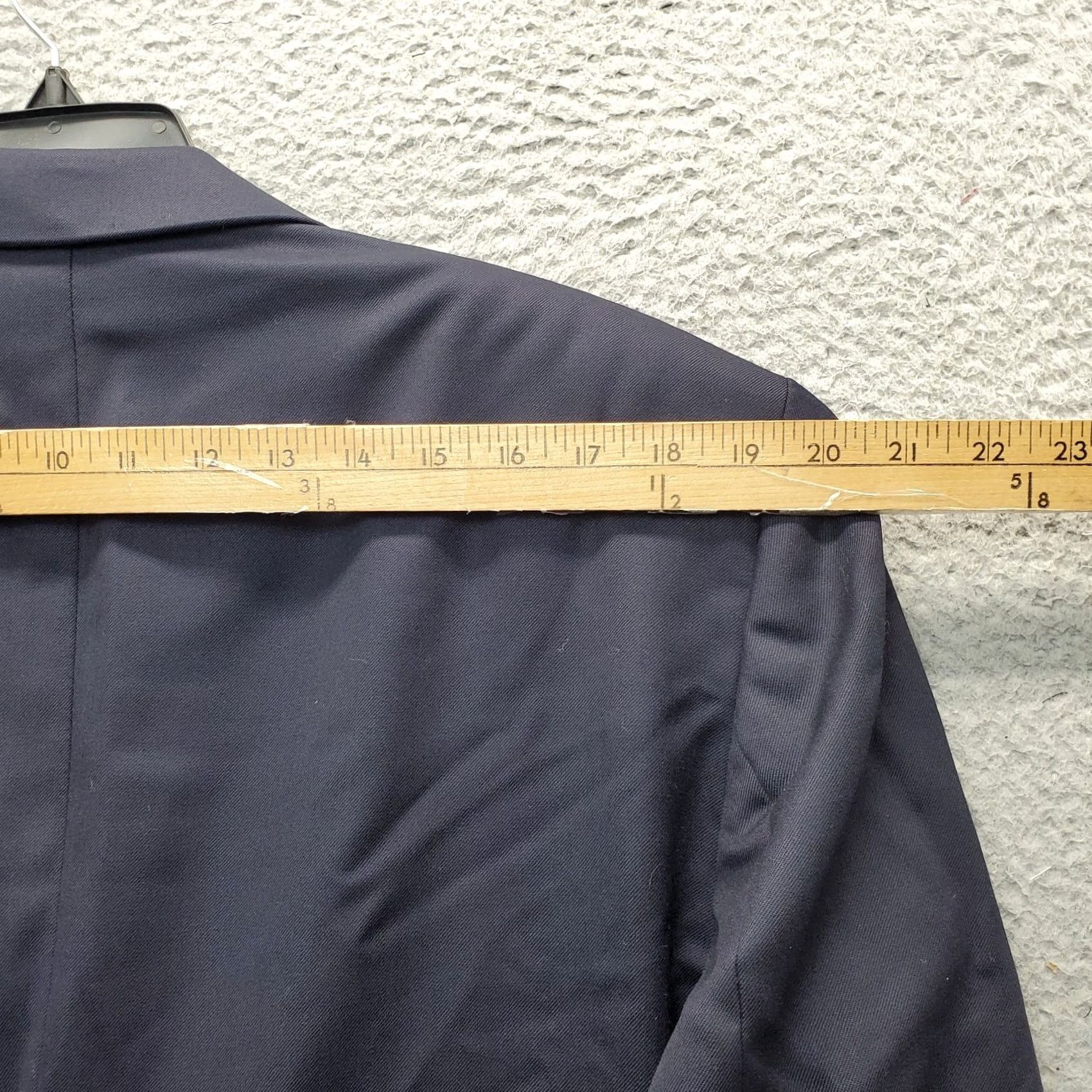 Vintage Botany 500 Blazer Jacket Mens 42R Navy Pure Wool Notch Lapel Single Breasted Size 42R - 6 Thumbnail