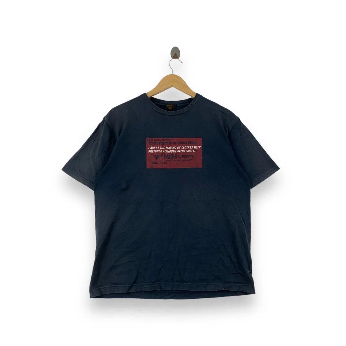 MCM Vintage MCM LEGERE World Classic Colletion Tee Shirt Top Size US L / EU 52-54 / 3 - 1 Thumbnail