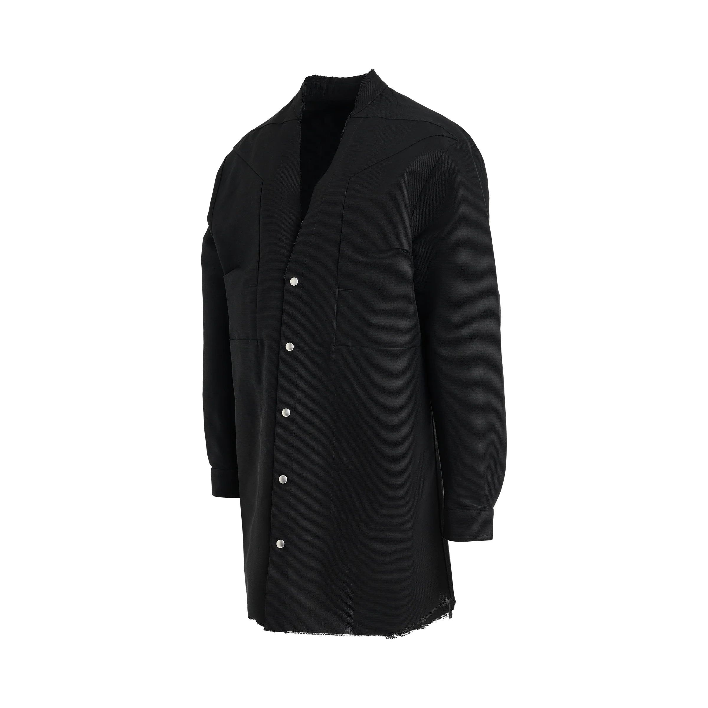 Rick Owens o1mris0824 Jumbo Outershirt in Black Size US M / EU 48-50 / 2 - 2 Thumbnail