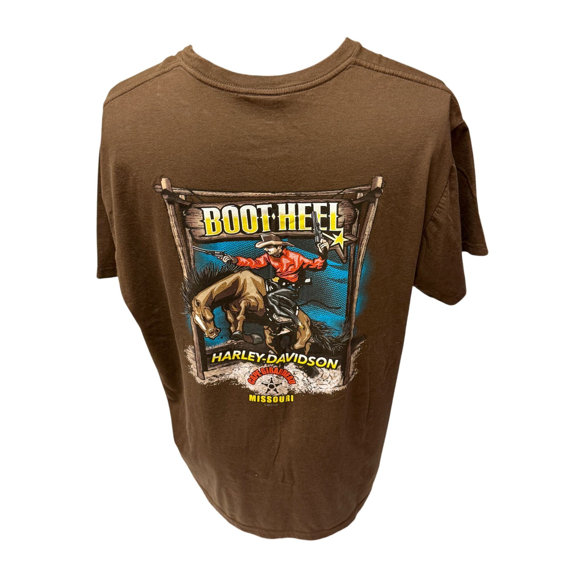Harley Davidson H-D Cowboy BRONCHO RIDER Motorcycle Biker SKULL T Shirt 2XL Size US XXL / EU 58 / 5 - 5 Thumbnail