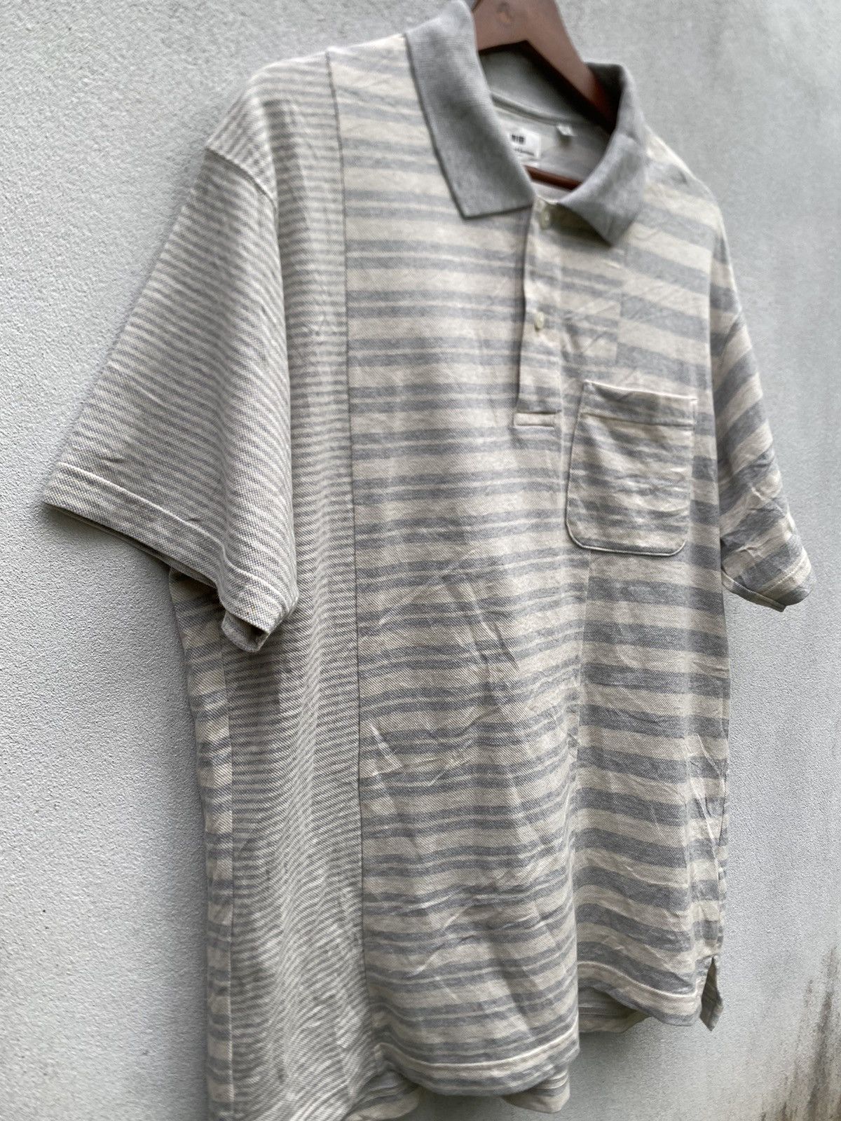 Engineered Garments × Uniqlo Engineered Garments/Uniqlo Striped Collar T Shirt Size US XL / EU 56 / 4 - 5 Thumbnail