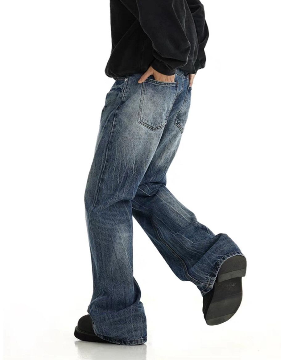 Japanese Brand × Jean Men Baggy Gradient Color Denim Jeans Size US 30 / EU 46 - 4 Thumbnail