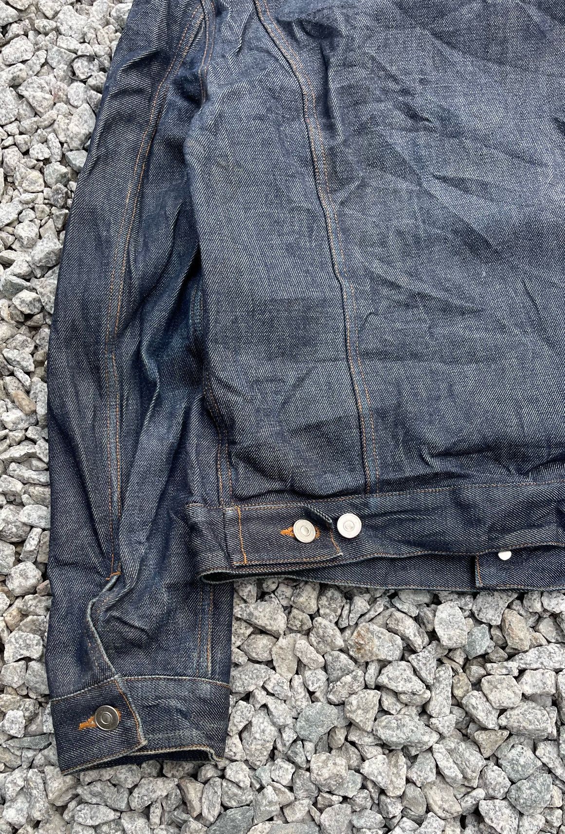 A.P.C. 🔥Vintage A.P.C. Japan Selvedge Denim Trucker Jacket Size US XS / EU 42 / 0 - 9 Thumbnail