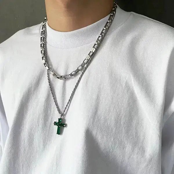 Japanese Brand Retro punk necklace Size ONE SIZE - 1 Thumbnail