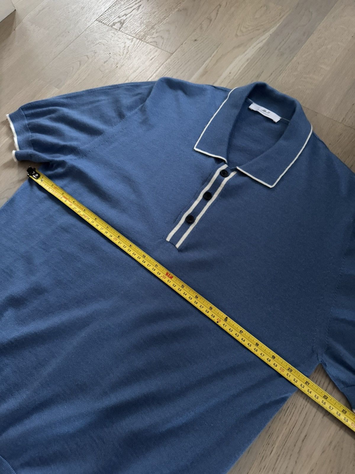 Mr P. MR P. knit polo tshirt SEE ALL PHOTOS FOR REAL TAPE MEASURES Size US XL / EU 56 / 4 - 7 Thumbnail