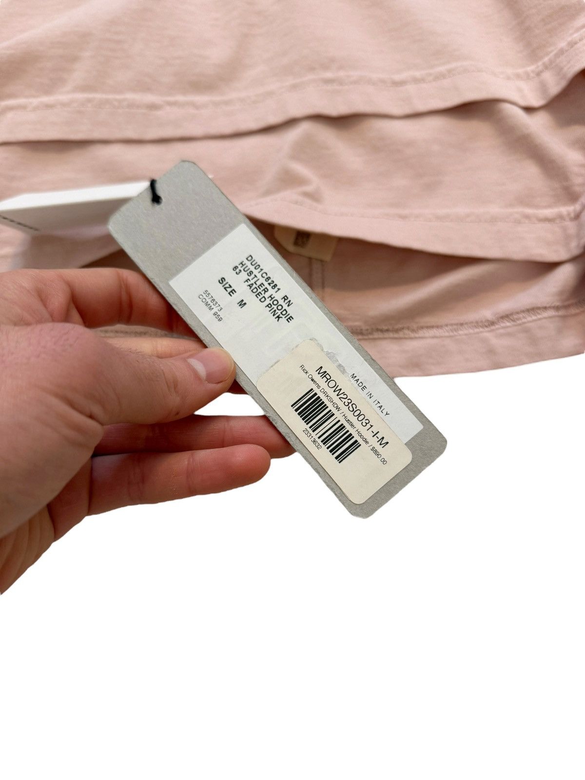 Rick Owens × Rick Owens Drkshdw Pink Hustler Layer Hoodie Size US M / EU 48-50 / 2 - 3 Thumbnail