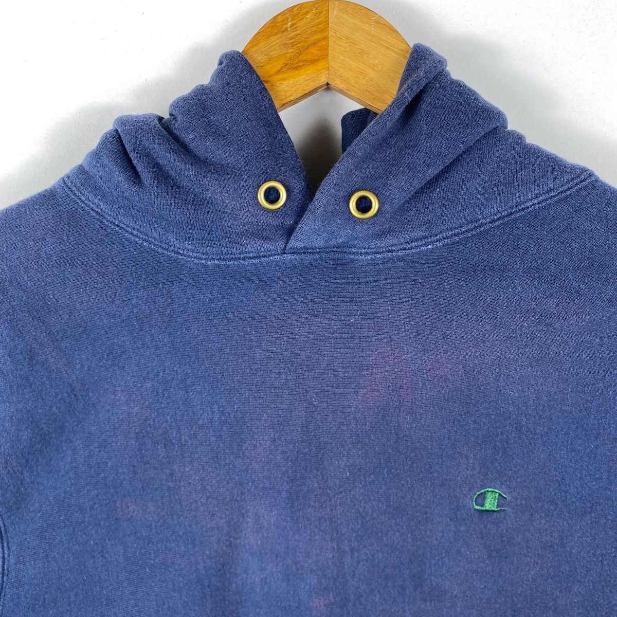 Champion Vintage 90's CHAMPION Reverse Weave Small Logo Hooded Size US L / EU 52-54 / 3 - 2 Thumbnail