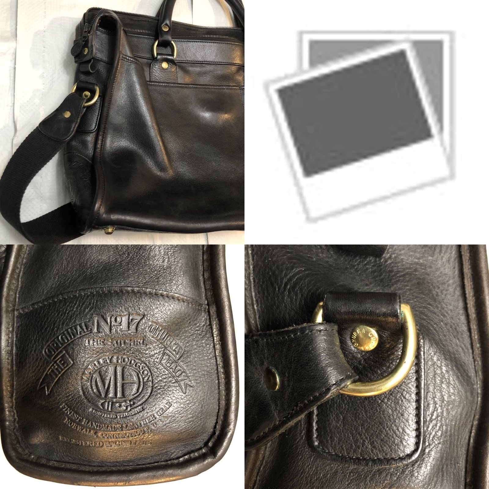 Vintage Rare 1995 Ghurka Marley Hodgson Messenger Briefcase - Black Leather Size ONE SIZE - 9 Thumbnail