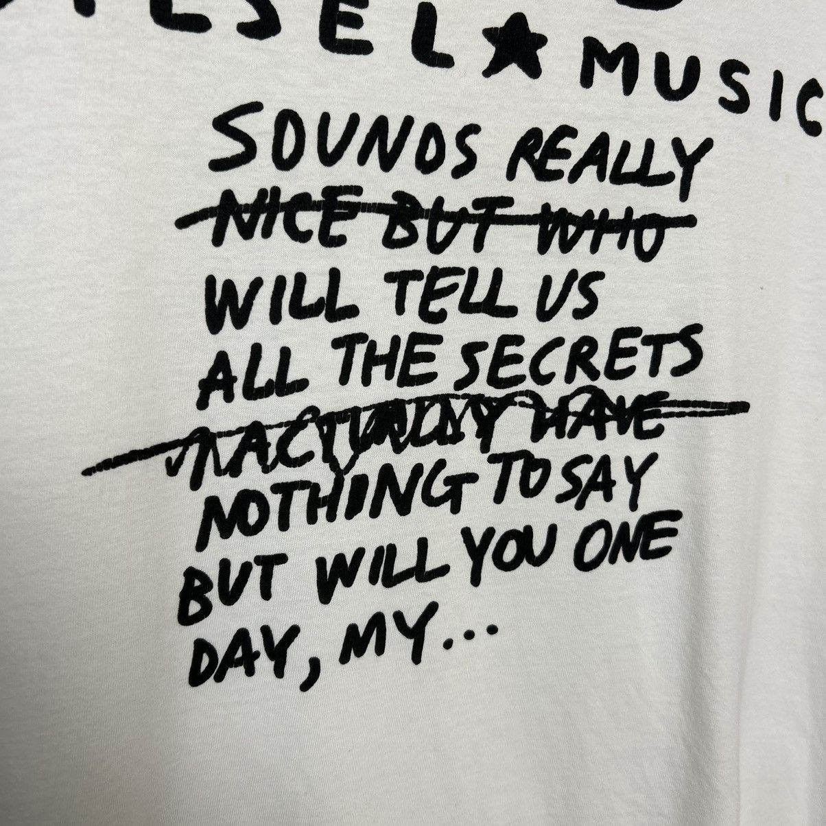Diesel Mens Diesel Big Logo Streetwear y2k japanese tee Size US XL / EU 56 / 4 - 4 Thumbnail