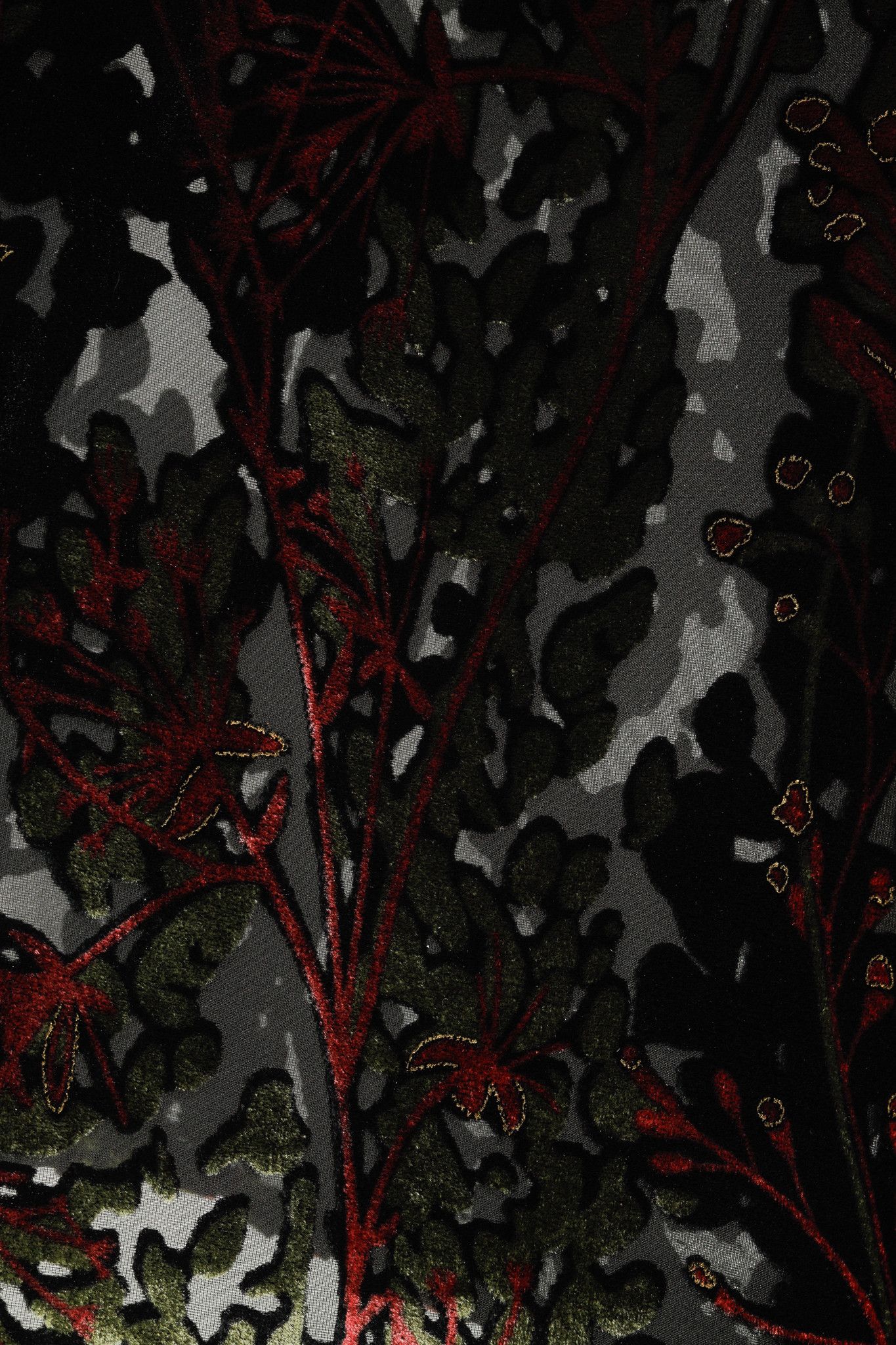 Other Citron Santa Monica Sheer Floral-Burnout Velvet Maxi Dress Size M / US 6-8 / IT 42-44 - 7 Thumbnail