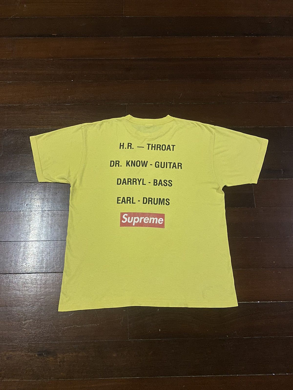 Band Tees Vintage Y2K Supreme X Bad Brains baggy yellow Tee Size US XL / EU 56 / 4 - 7 Thumbnail