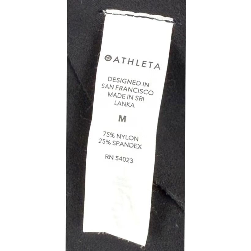 Athleta Athleta Sports Bra Black M Removable Pads Criss Cross Scoop Neck Medium Size ONE SIZE - 3 Thumbnail